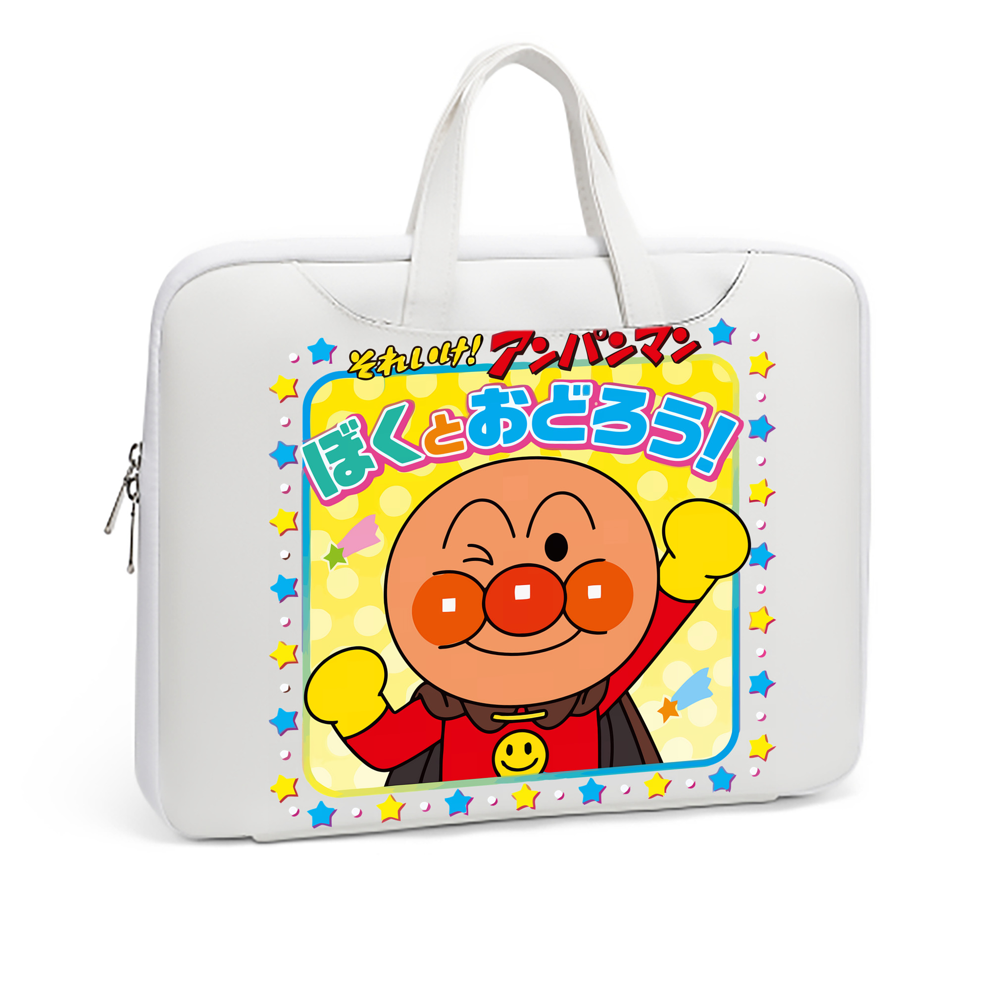 （画像用） アンパンマン Anpanman レザーラップトップバッグ　ノートパソコンケース