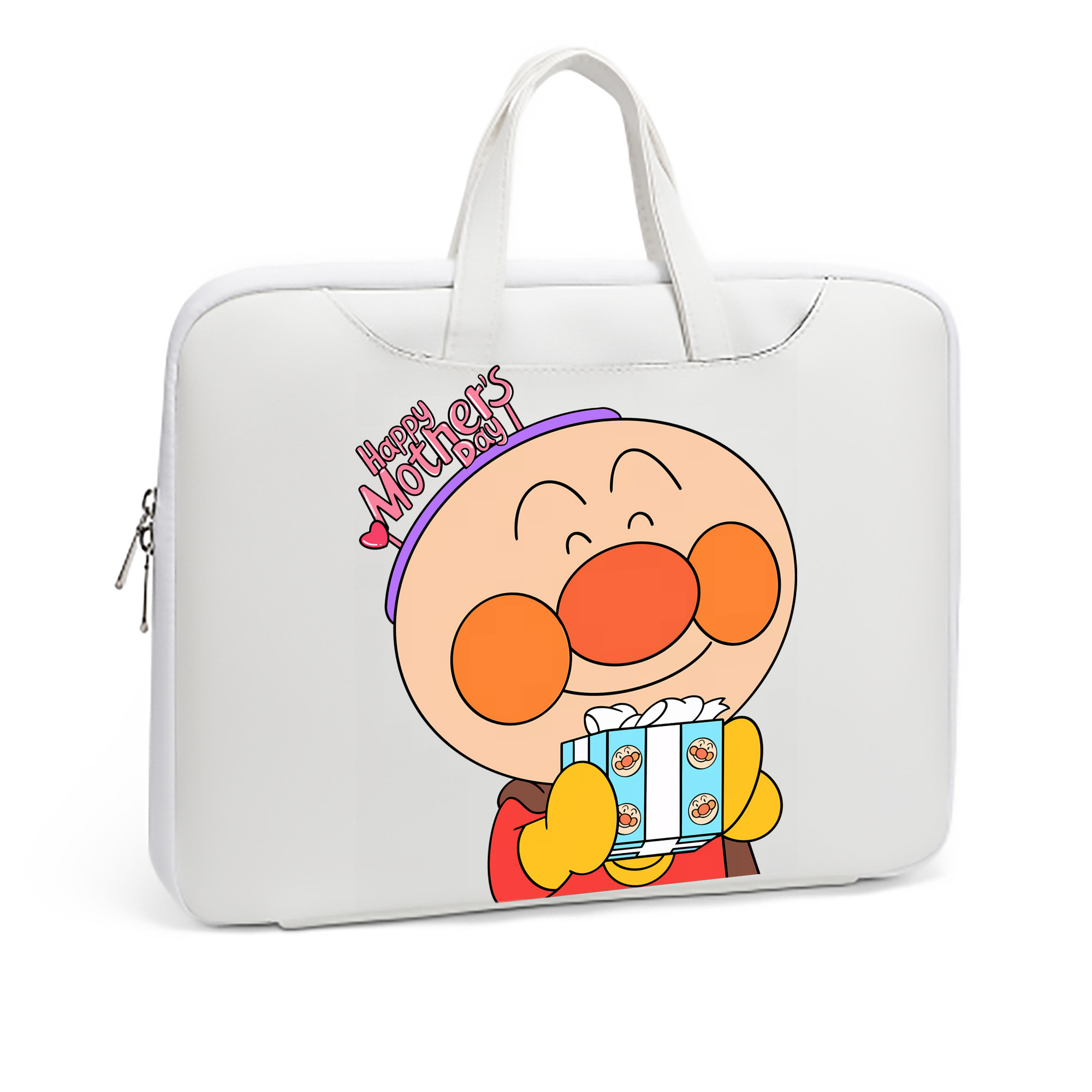 （画像用） アンパンマン Anpanman レザーラップトップバッグ　ノートパソコンケース