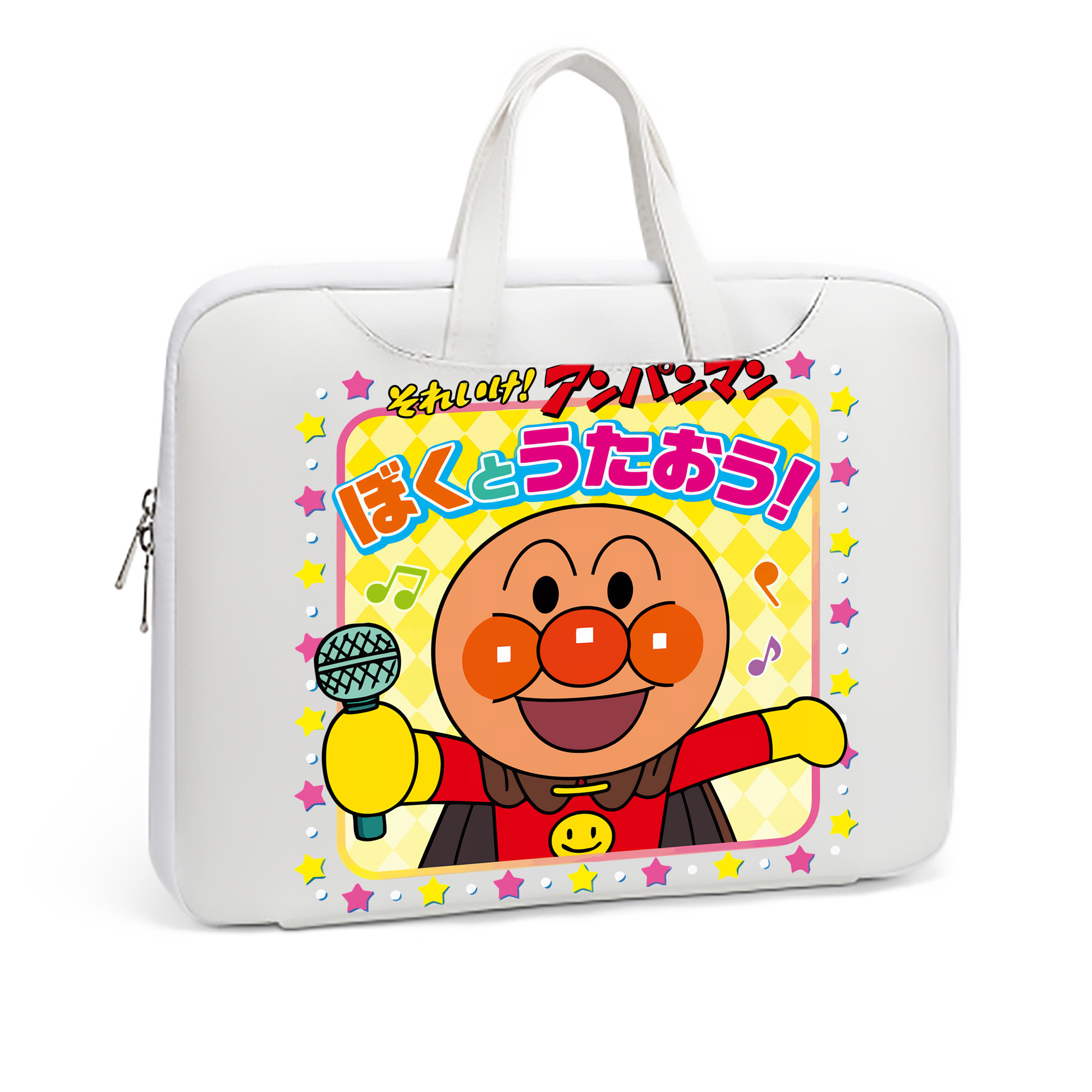 （画像用） アンパンマン Anpanman レザーラップトップバッグ　ノートパソコンケース