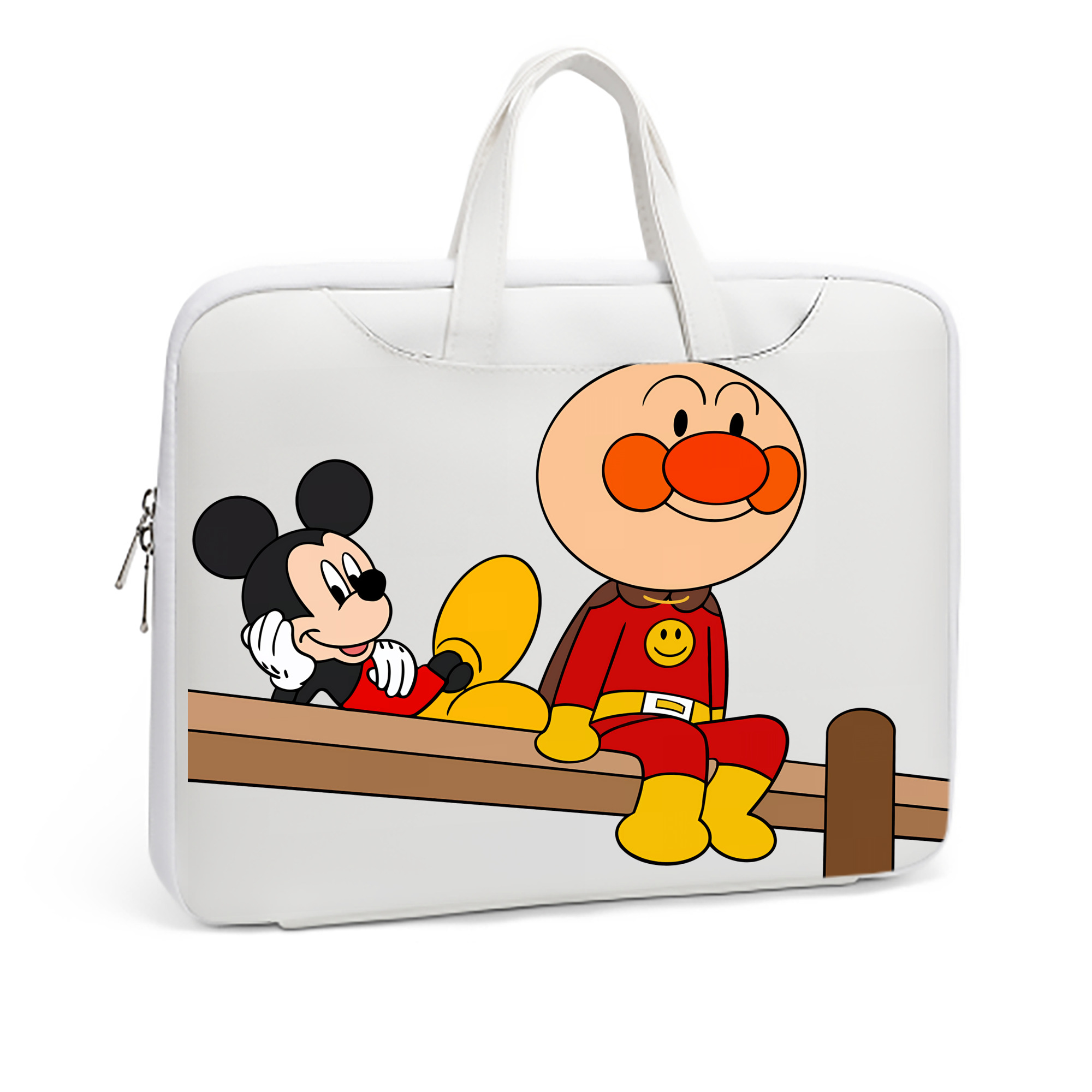 （画像用） アンパンマン Anpanman レザーラップトップバッグ　ノートパソコンケース