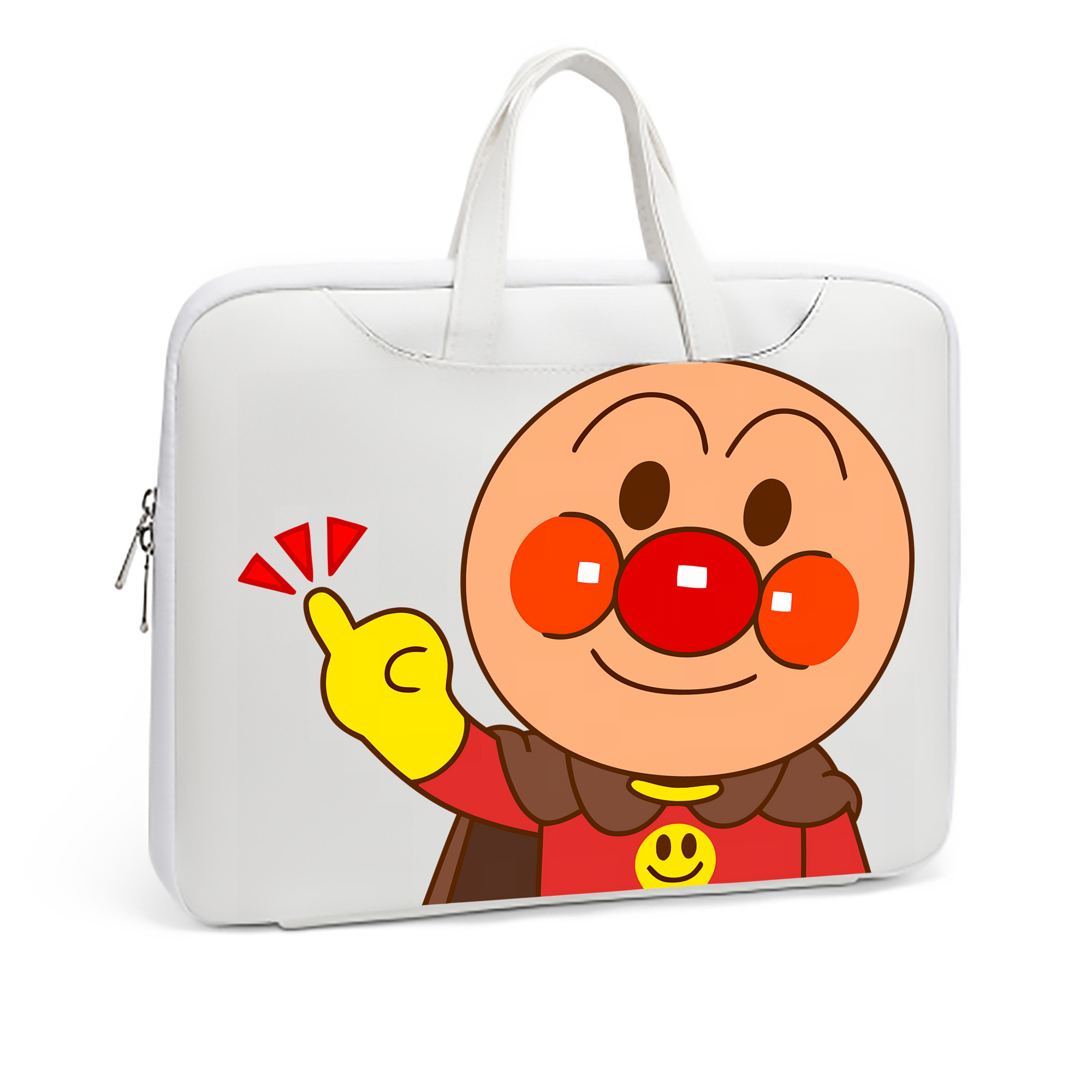 （画像用） アンパンマン Anpanman レザーラップトップバッグ　ノートパソコンケース