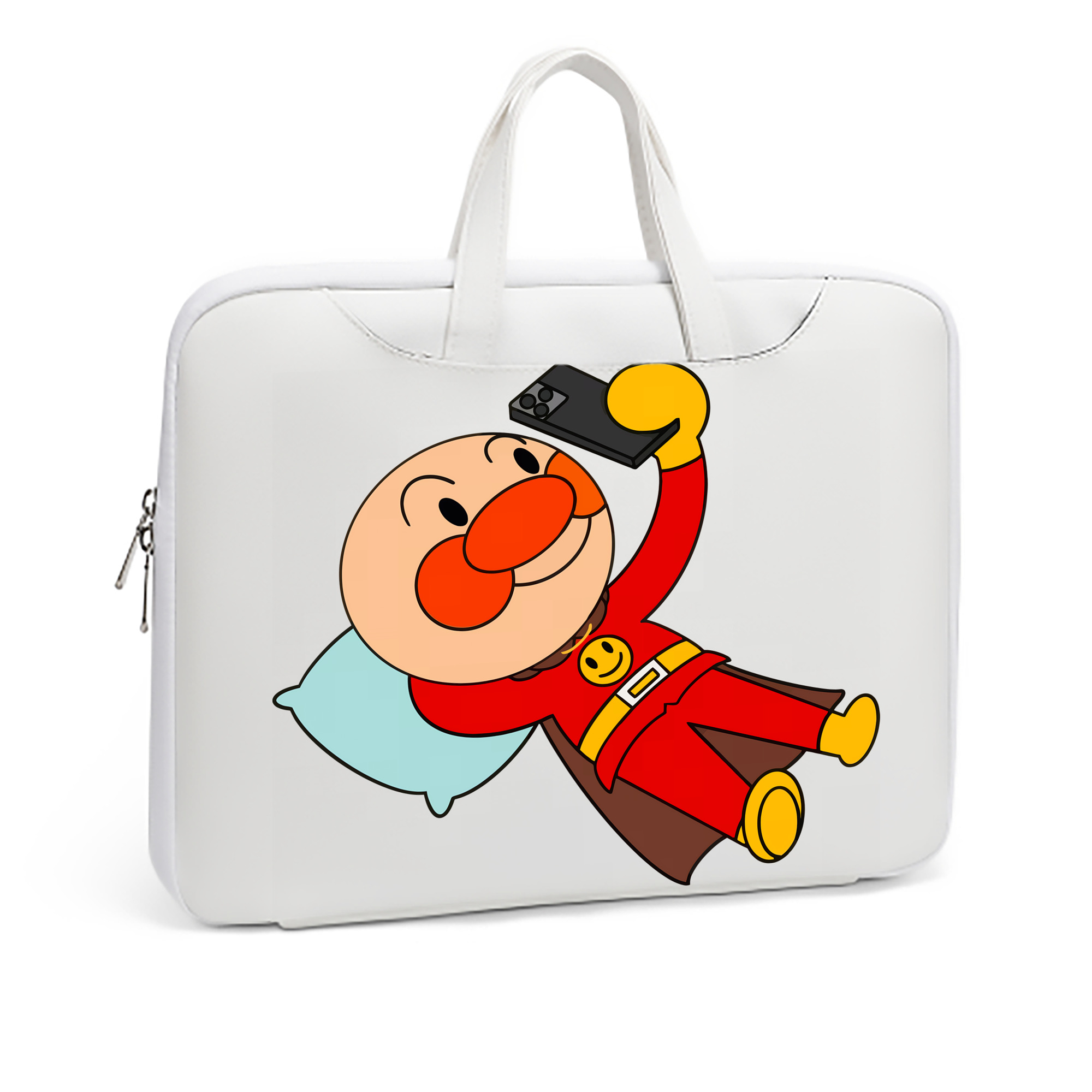 （画像用） アンパンマン Anpanman レザーラップトップバッグ　ノートパソコンケース