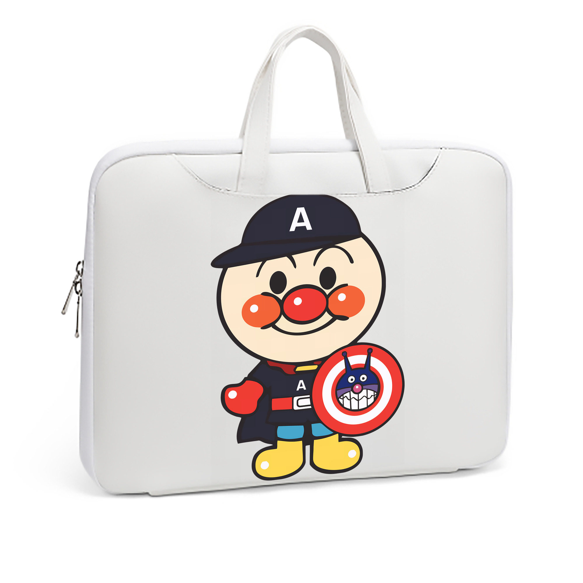 （画像用） アンパンマン Anpanman レザーラップトップバッグ　ノートパソコンケース
