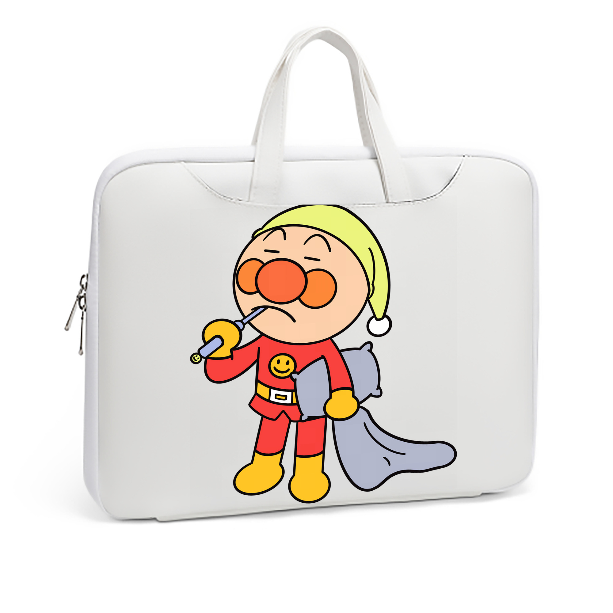 （画像用） アンパンマン Anpanman レザーラップトップバッグ　ノートパソコンケース