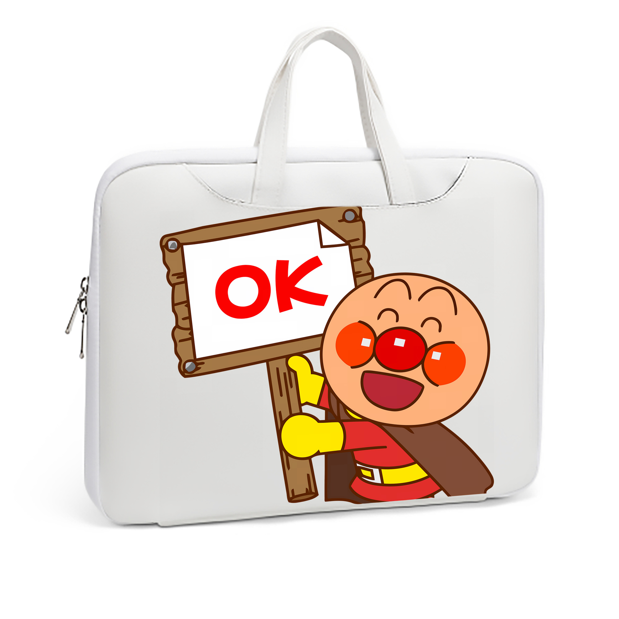 （画像用） アンパンマン Anpanman レザーラップトップバッグ　ノートパソコンケース