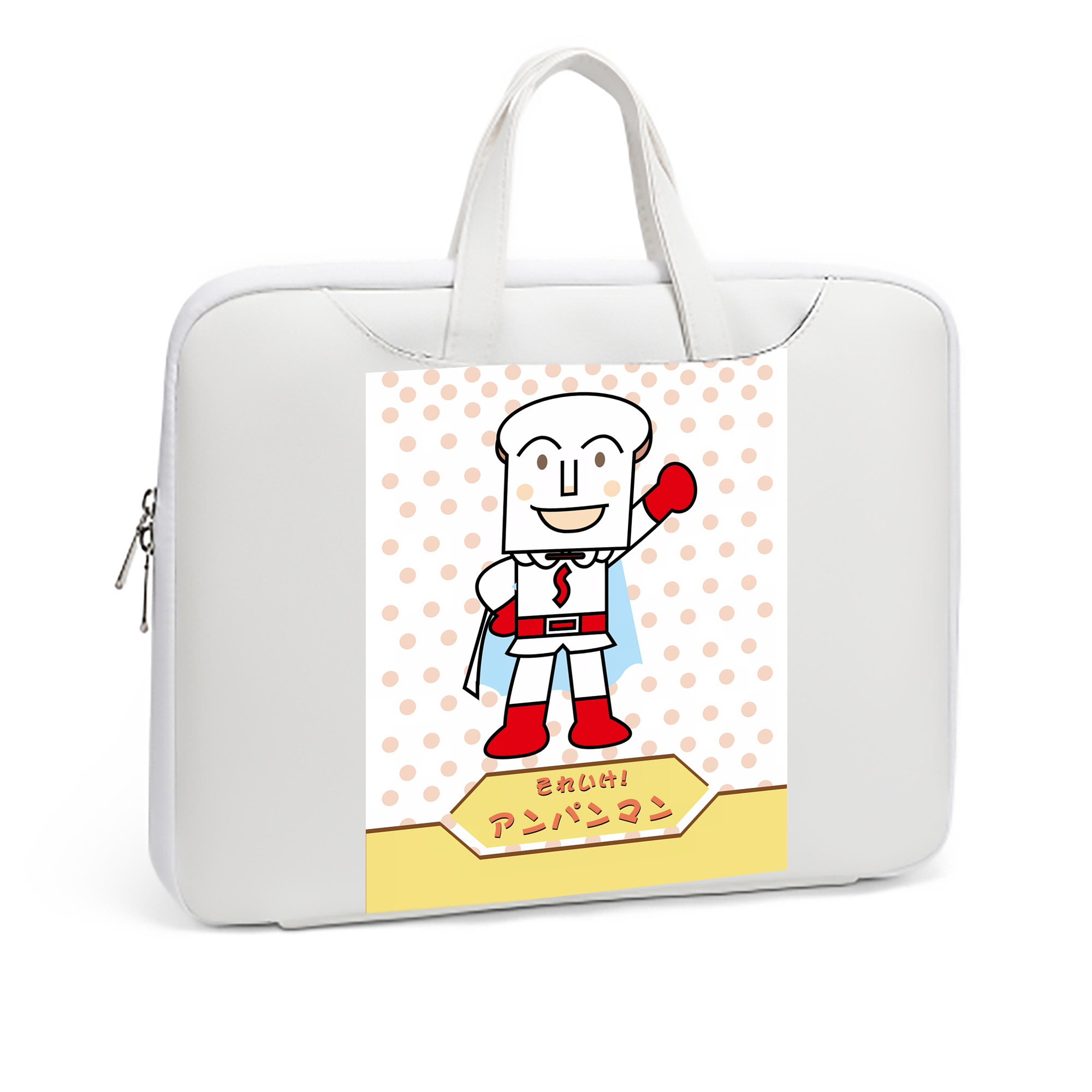 （画像用） アンパンマン Anpanman レザーラップトップバッグ　ノートパソコンケース