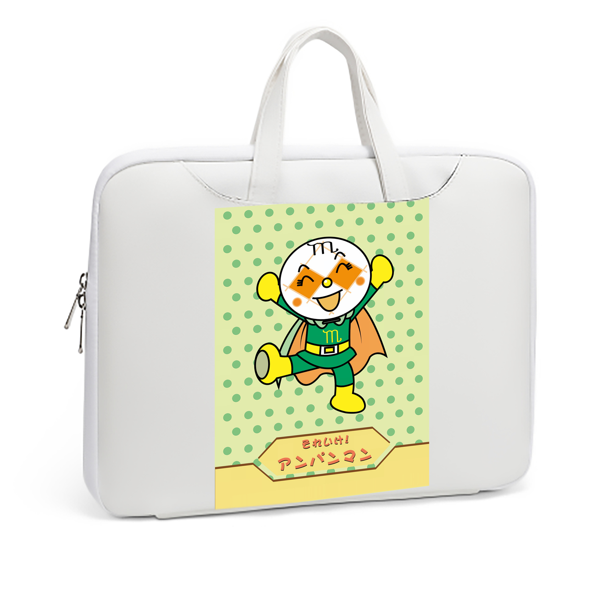 （画像用） アンパンマン Anpanman レザーラップトップバッグ　ノートパソコンケース