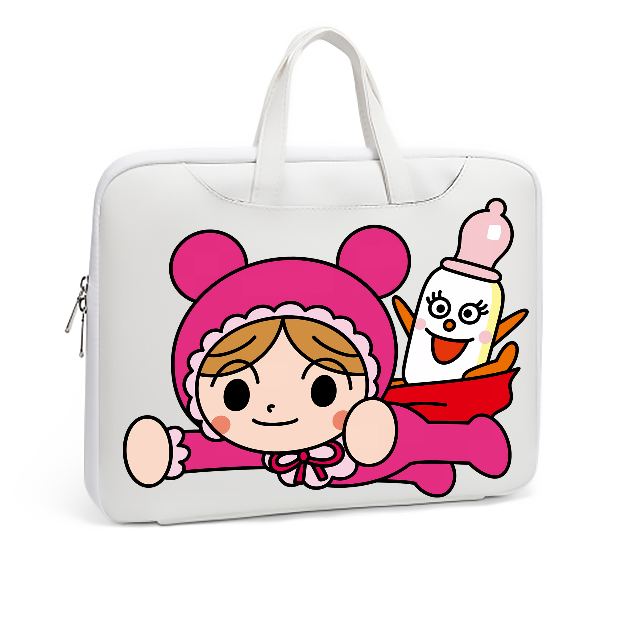 （画像用） アンパンマン Anpanman レザーラップトップバッグ　ノートパソコンケース