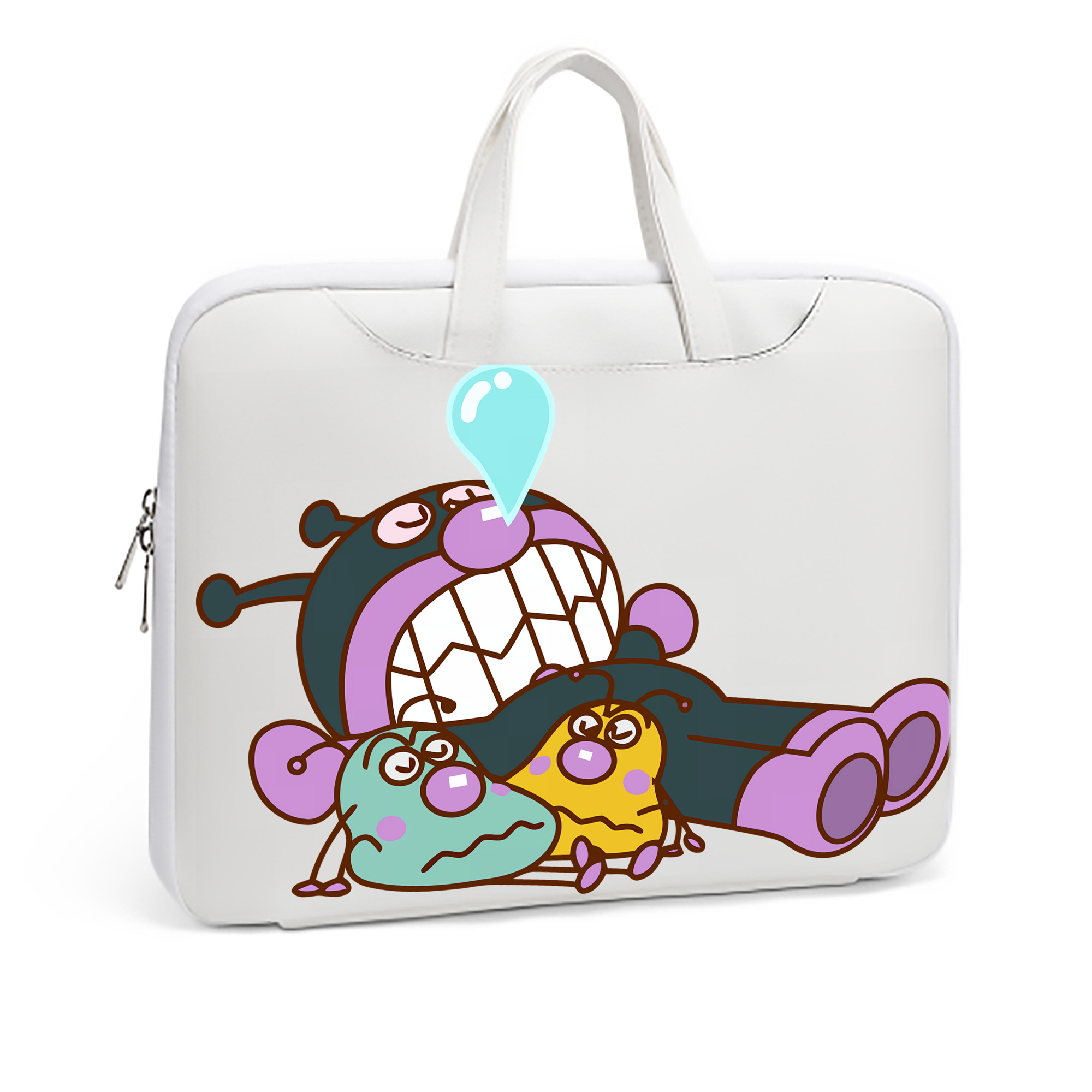（画像用） アンパンマン Anpanman レザーラップトップバッグ　ノートパソコンケース