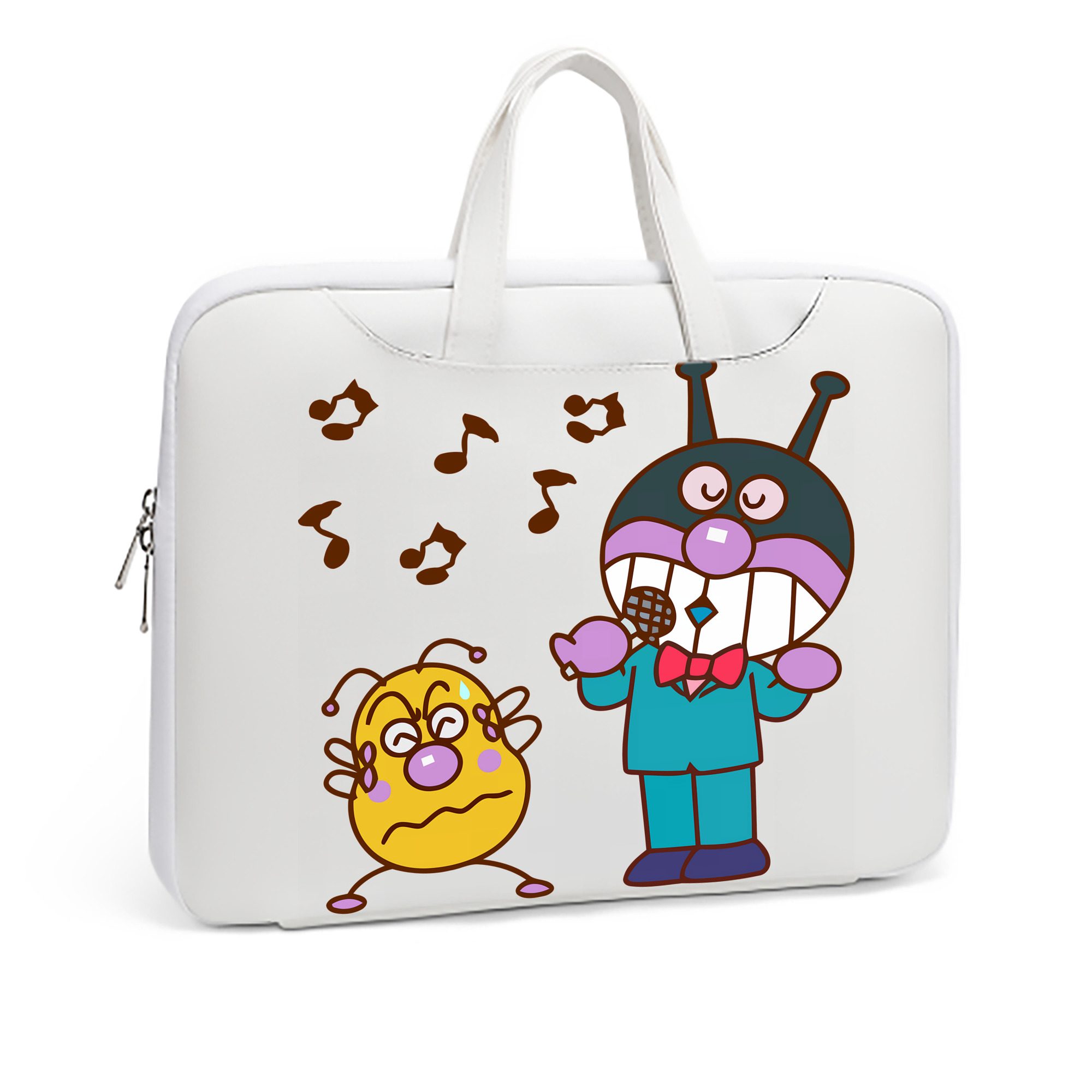 （画像用） アンパンマン Anpanman レザーラップトップバッグ　ノートパソコンケース