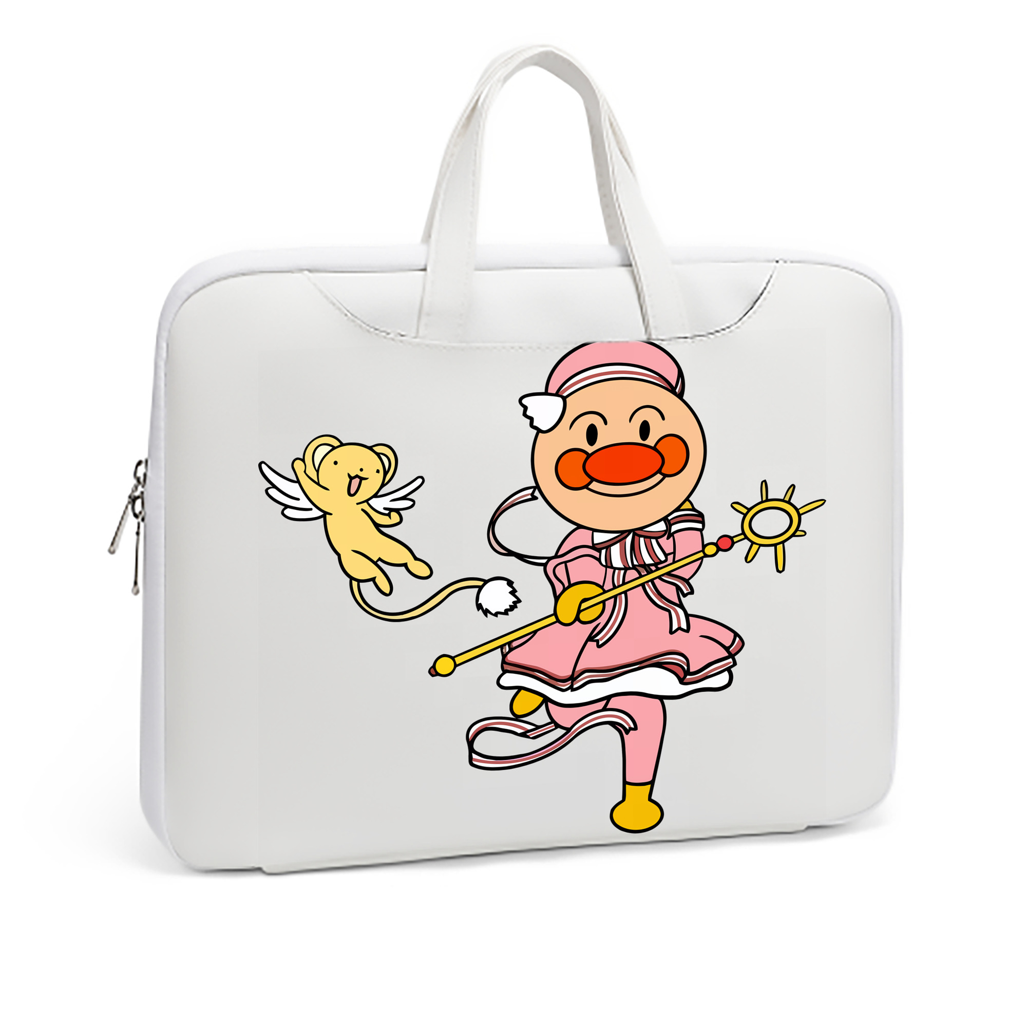 （画像用） アンパンマン Anpanman レザーラップトップバッグ　ノートパソコンケース