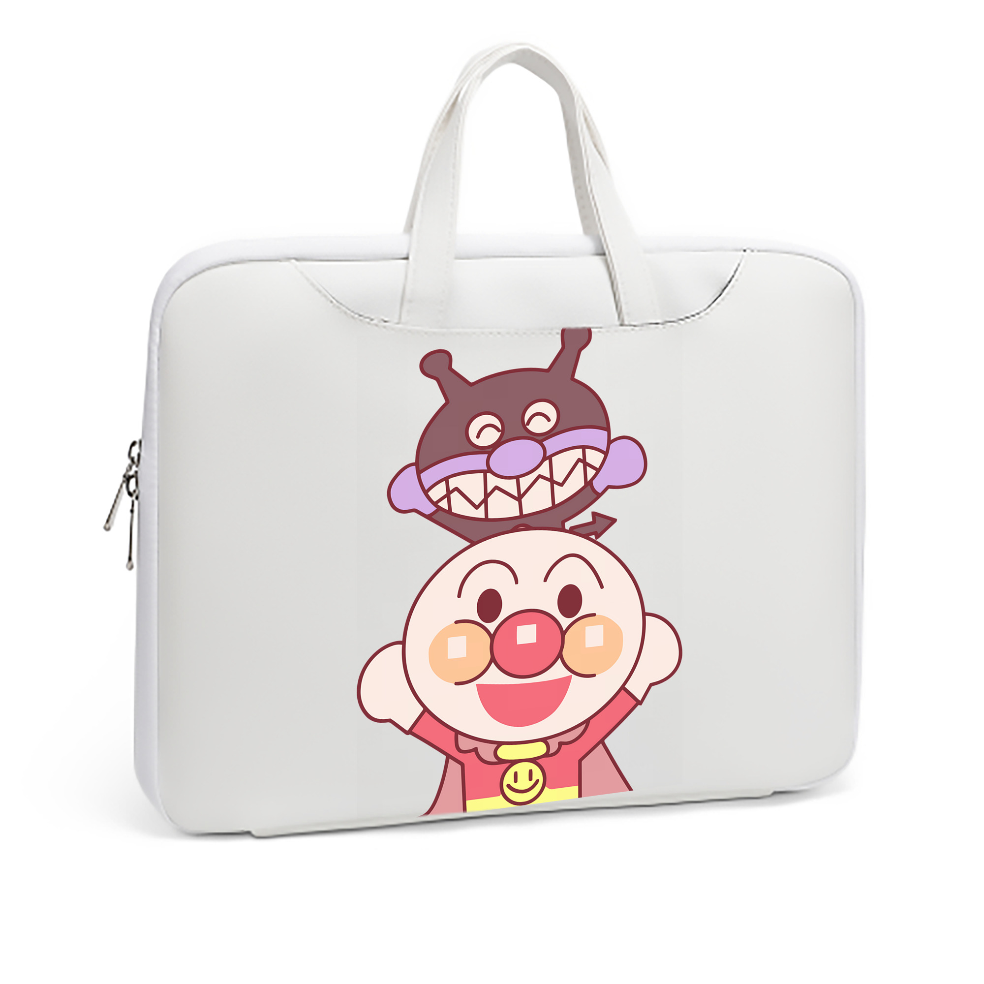 （画像用） アンパンマン Anpanman レザーラップトップバッグ　ノートパソコンケース