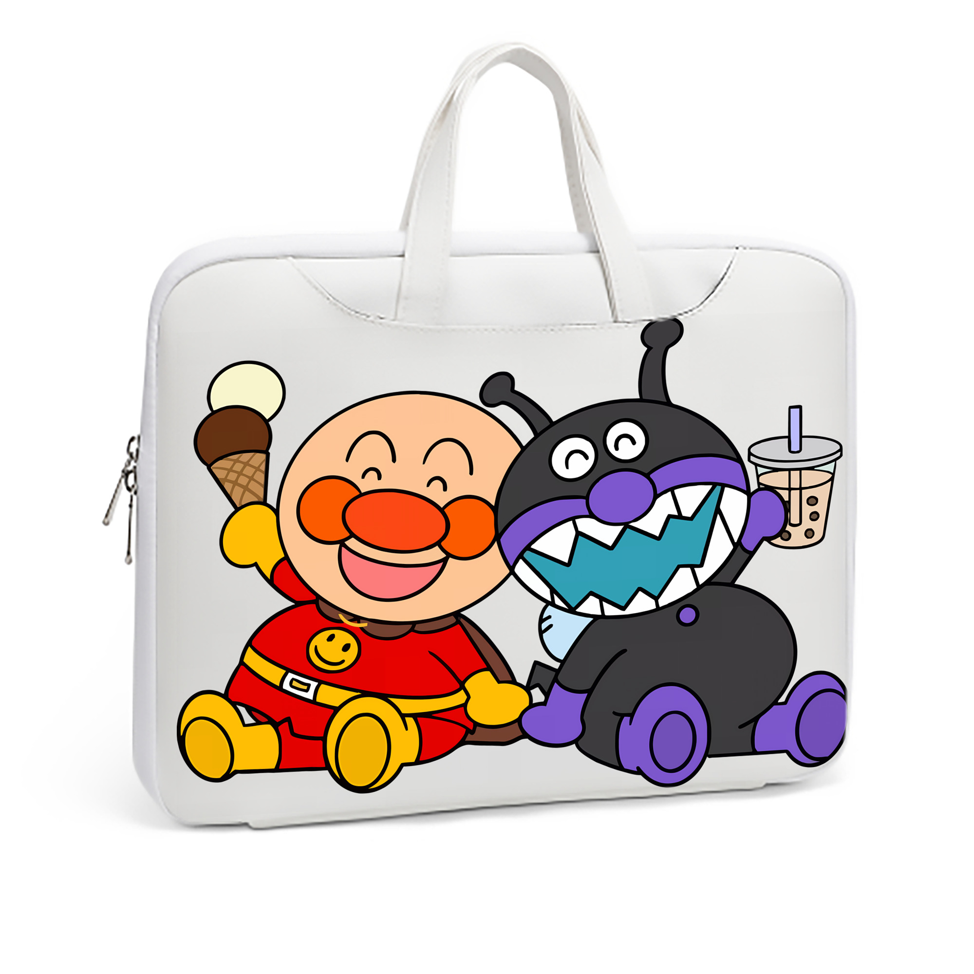 （画像用） アンパンマン Anpanman レザーラップトップバッグ　ノートパソコンケース