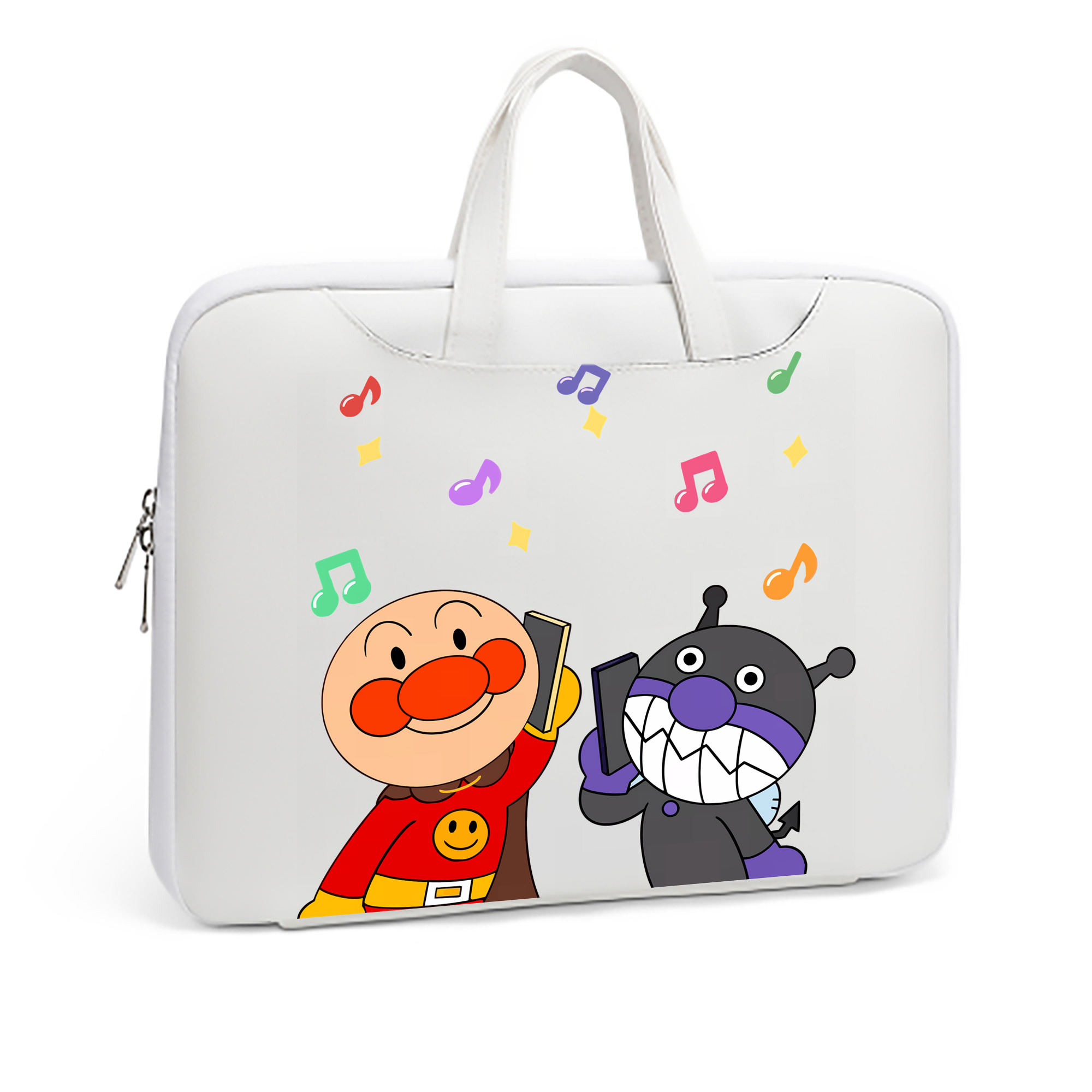 （画像用） アンパンマン Anpanman レザーラップトップバッグ　ノートパソコンケース