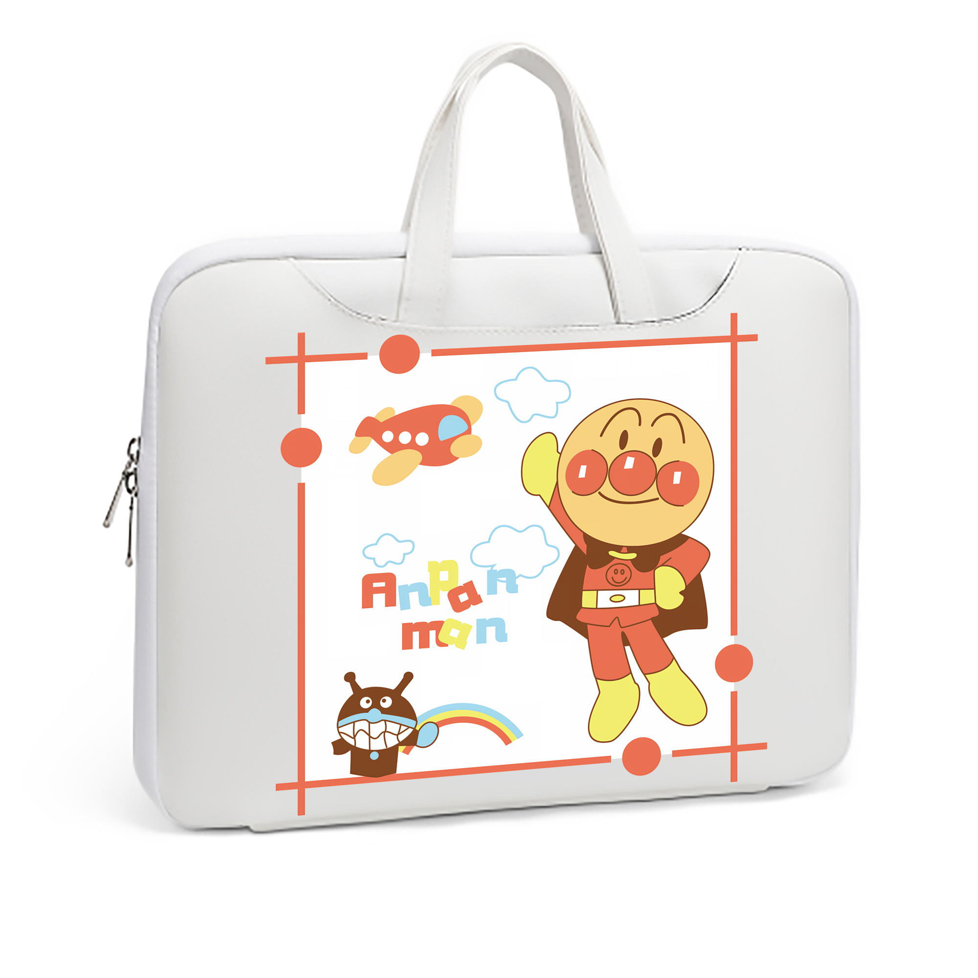 （画像用） アンパンマン Anpanman レザーラップトップバッグ　ノートパソコンケース