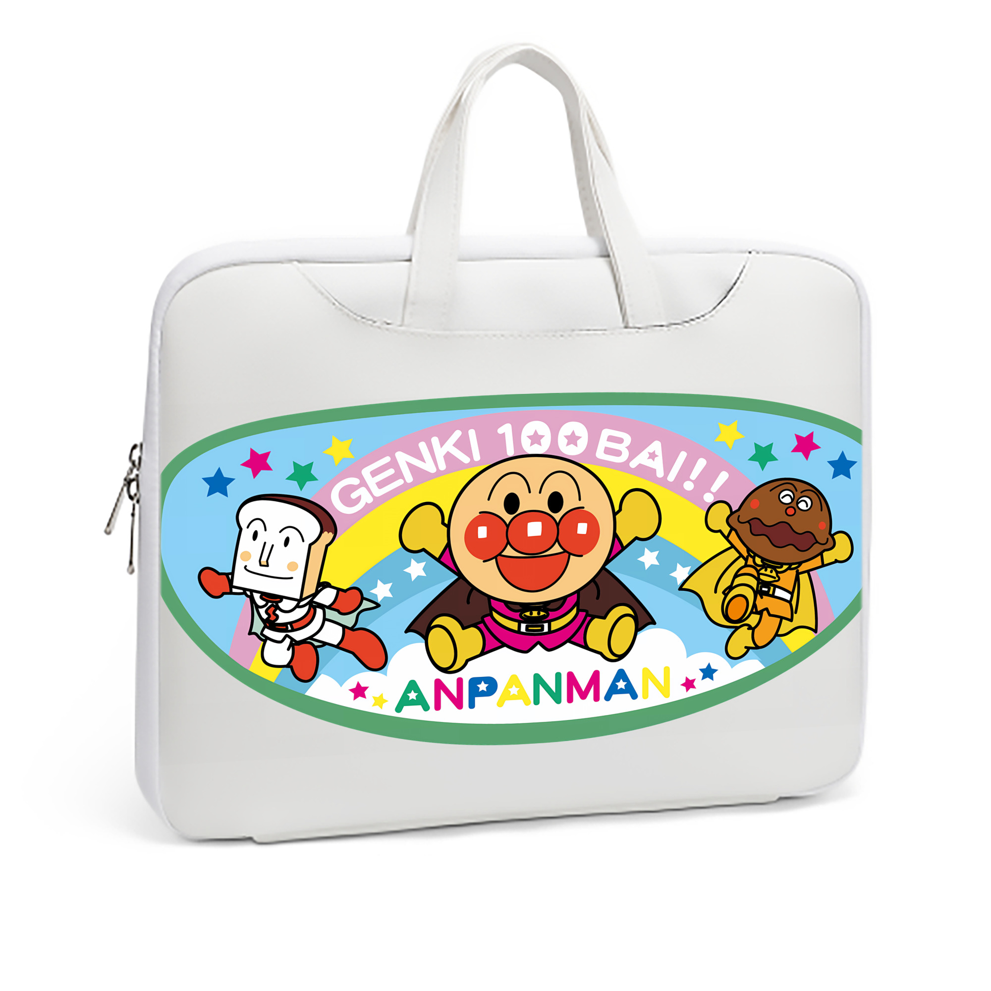 （画像用） アンパンマン Anpanman レザーラップトップバッグ　ノートパソコンケース
