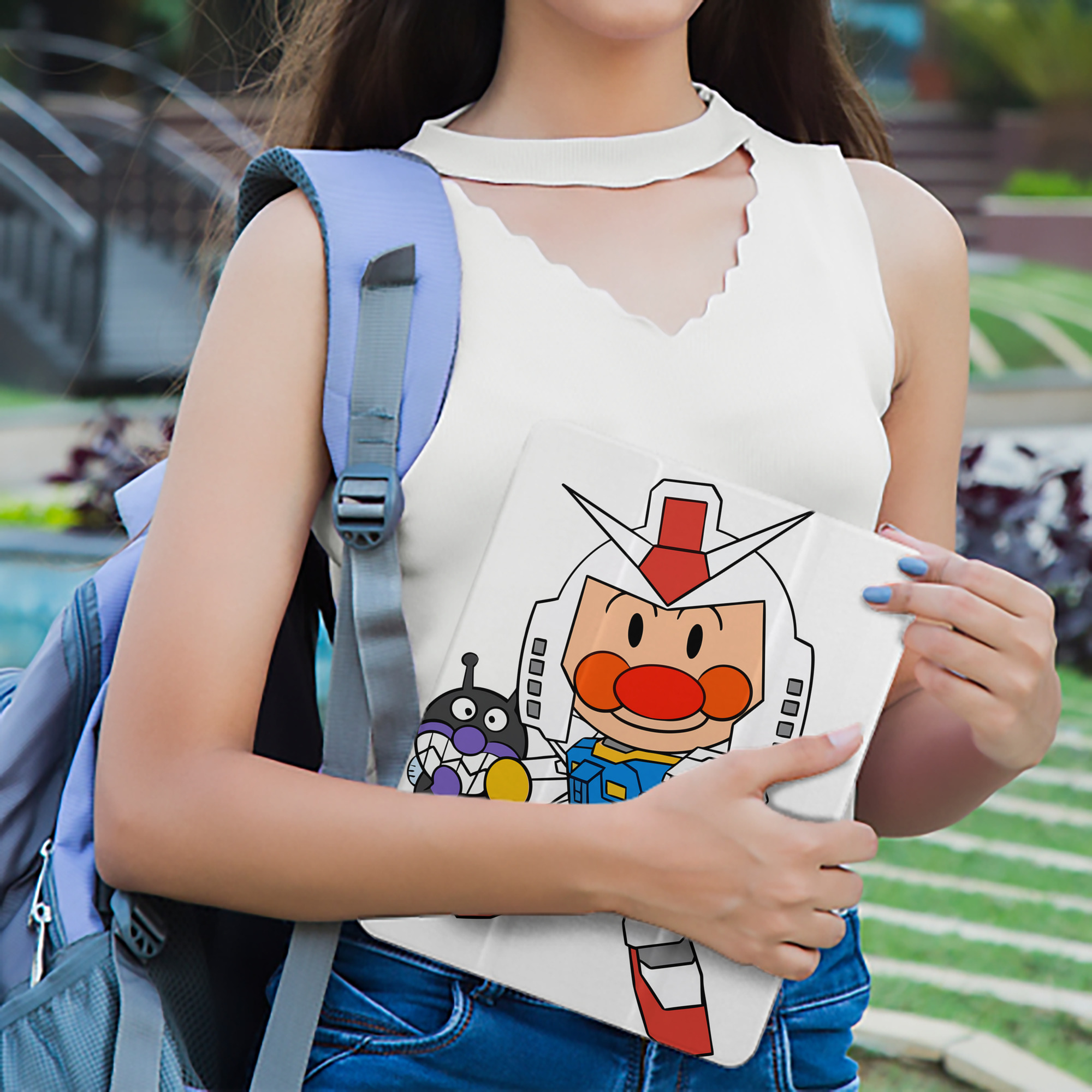 アンパンマン Anpanman IPad ケース ペン収納付き 三つ折りスタンド PUレザー×シリコン 対応機種9.5/10.5/10.9インチ
