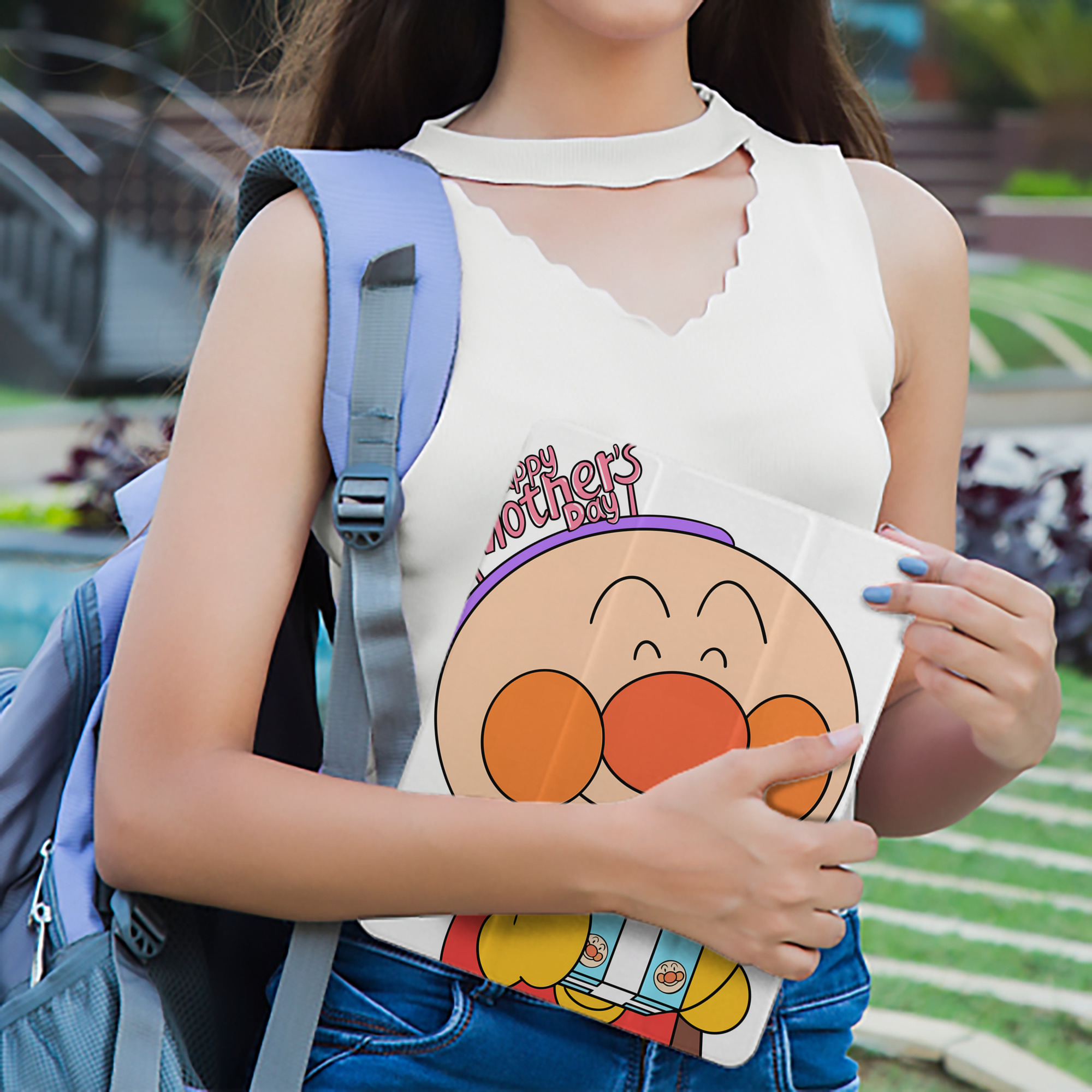 アンパンマン Anpanman IPad ケース ペン収納付き 三つ折りスタンド PUレザー×シリコン 対応機種9.5/10.5/10.9インチ