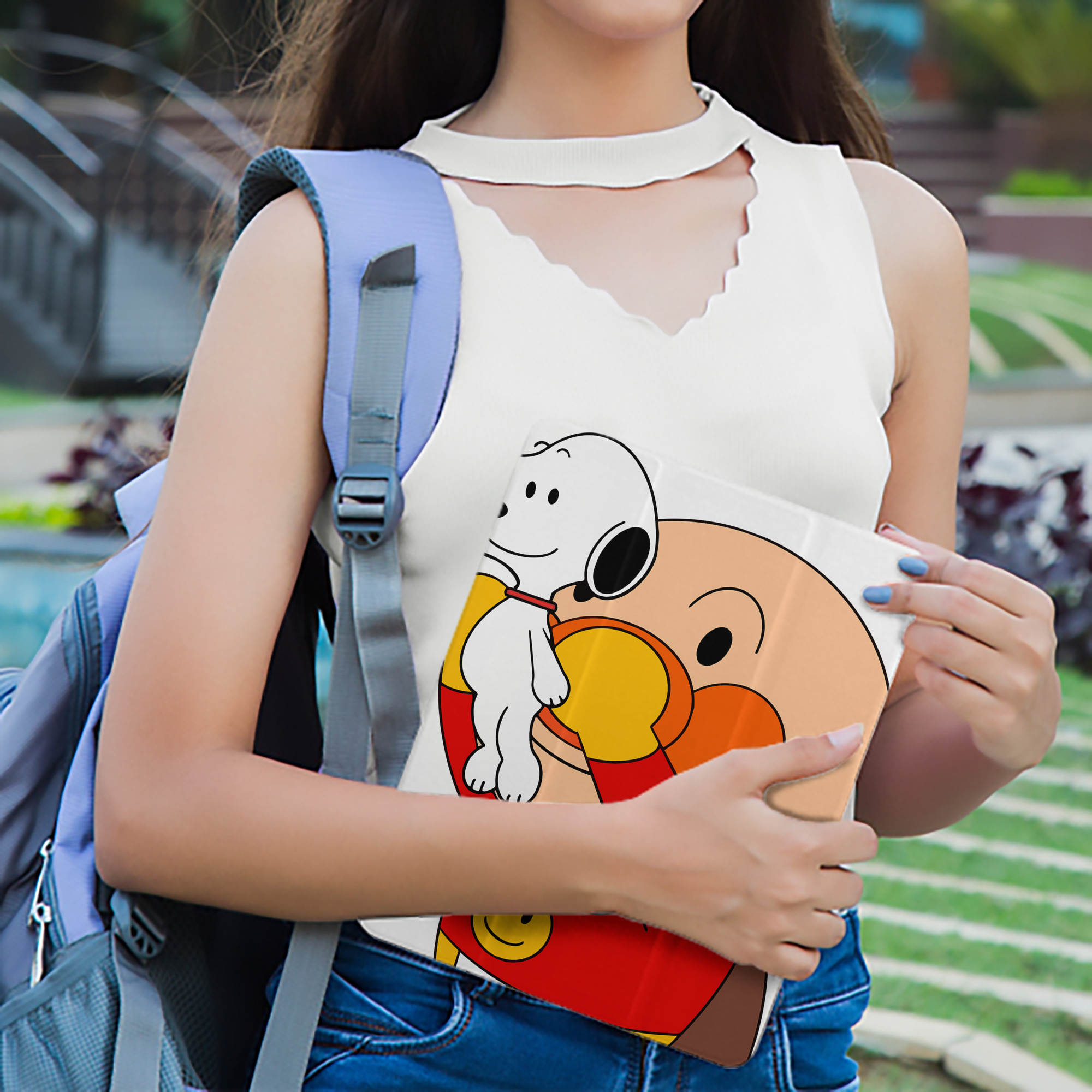 アンパンマン Anpanman IPad ケース ペン収納付き 三つ折りスタンド PUレザー×シリコン 対応機種9.5/10.5/10.9インチ