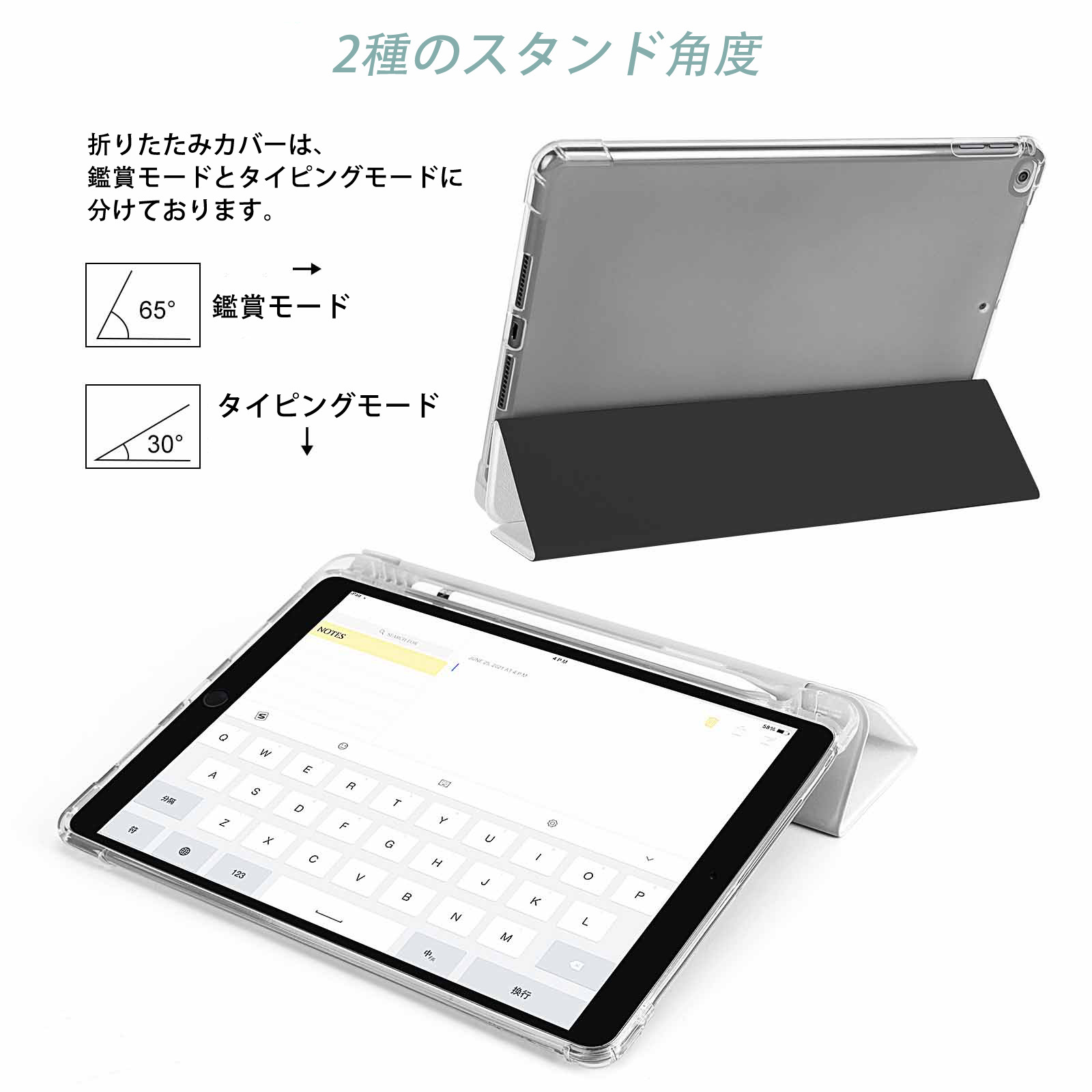 アンパンマン Anpanman IPad ケース ペン収納付き 三つ折りスタンド PUレザー×シリコン 対応機種9.5/10.5/10.9インチ