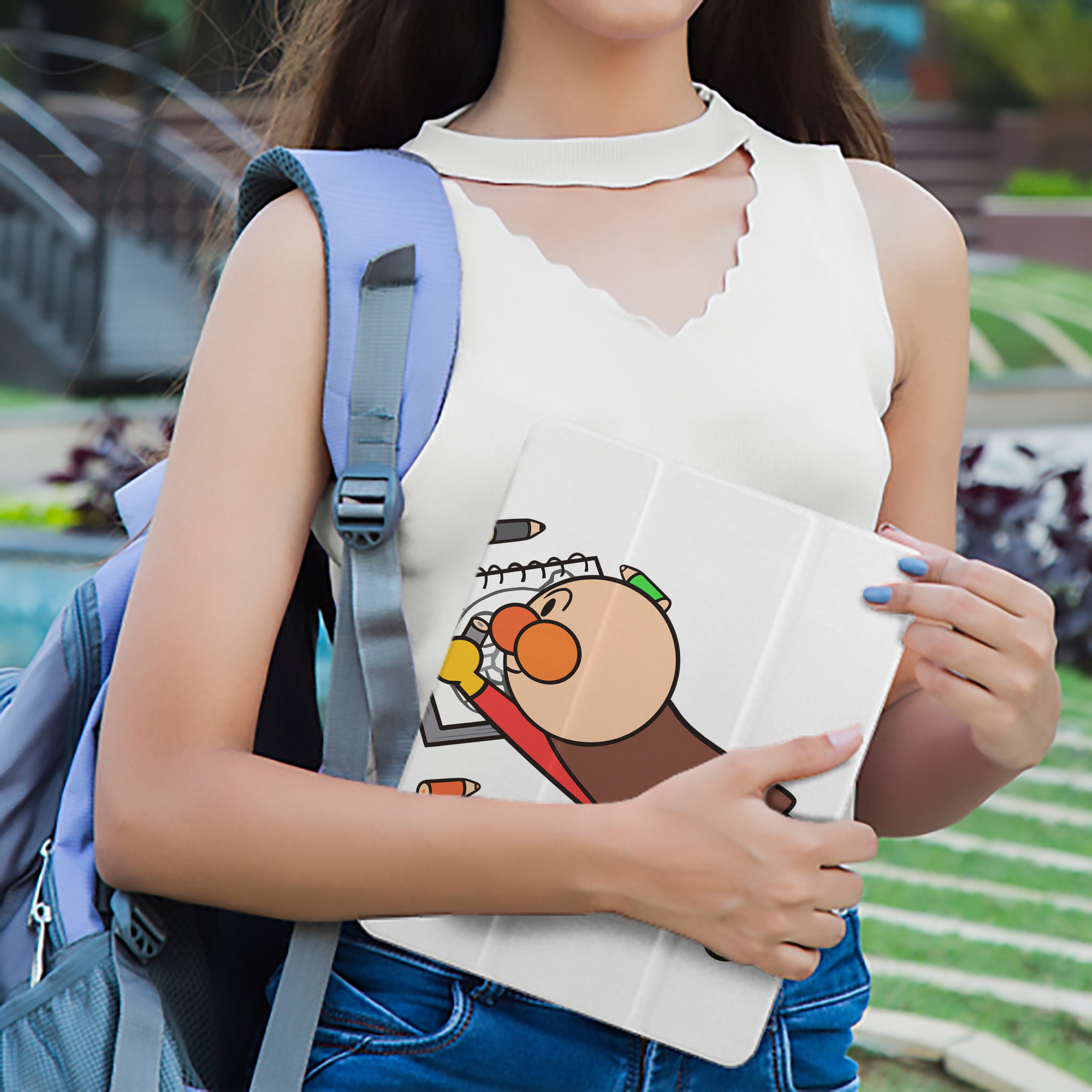 アンパンマン Anpanman IPad ケース ペン収納付き 三つ折りスタンド PUレザー×シリコン 対応機種9.5/10.5/10.9インチ
