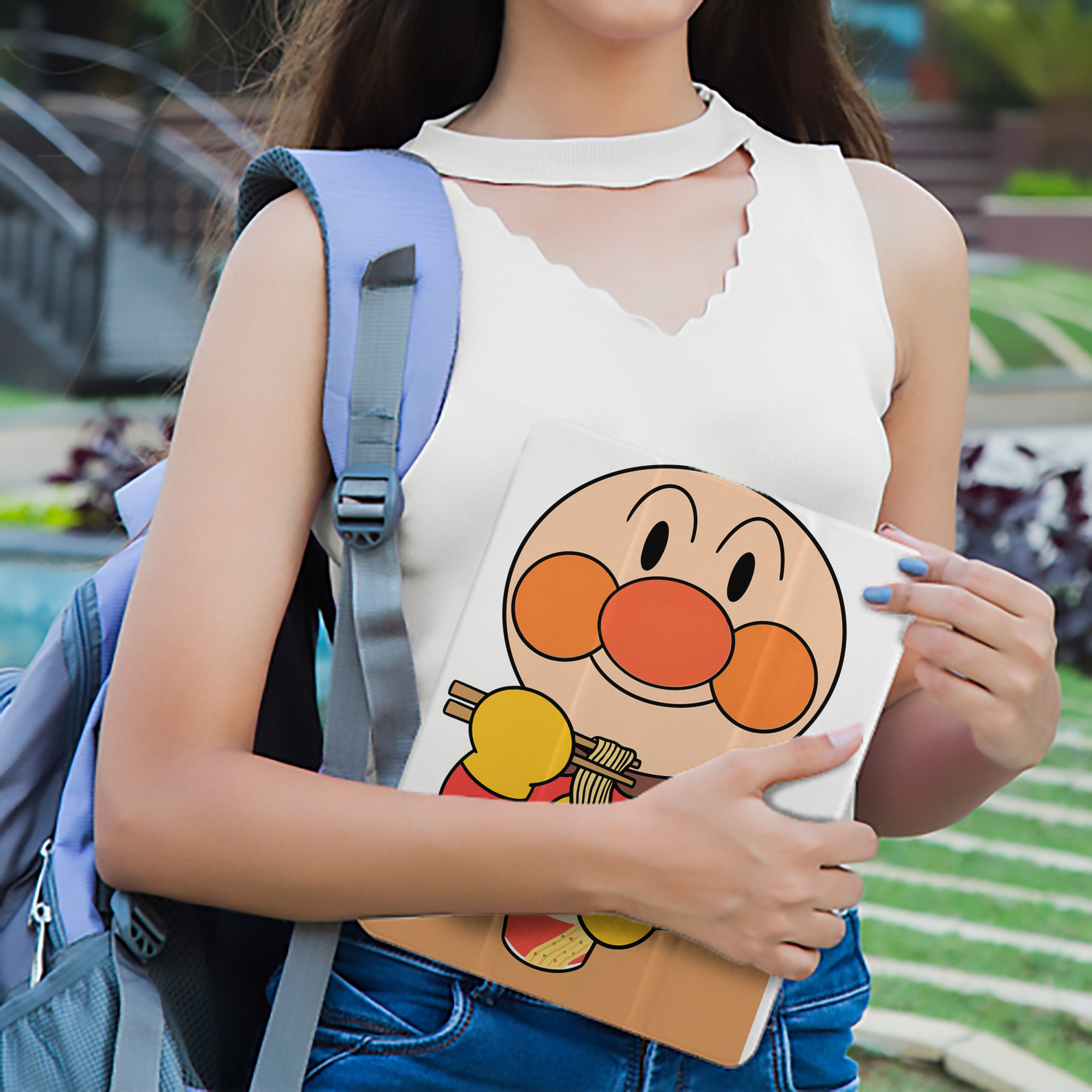 アンパンマン Anpanman IPad ケース ペン収納付き 三つ折りスタンド PUレザー×シリコン 対応機種9.5/10.5/10.9インチ