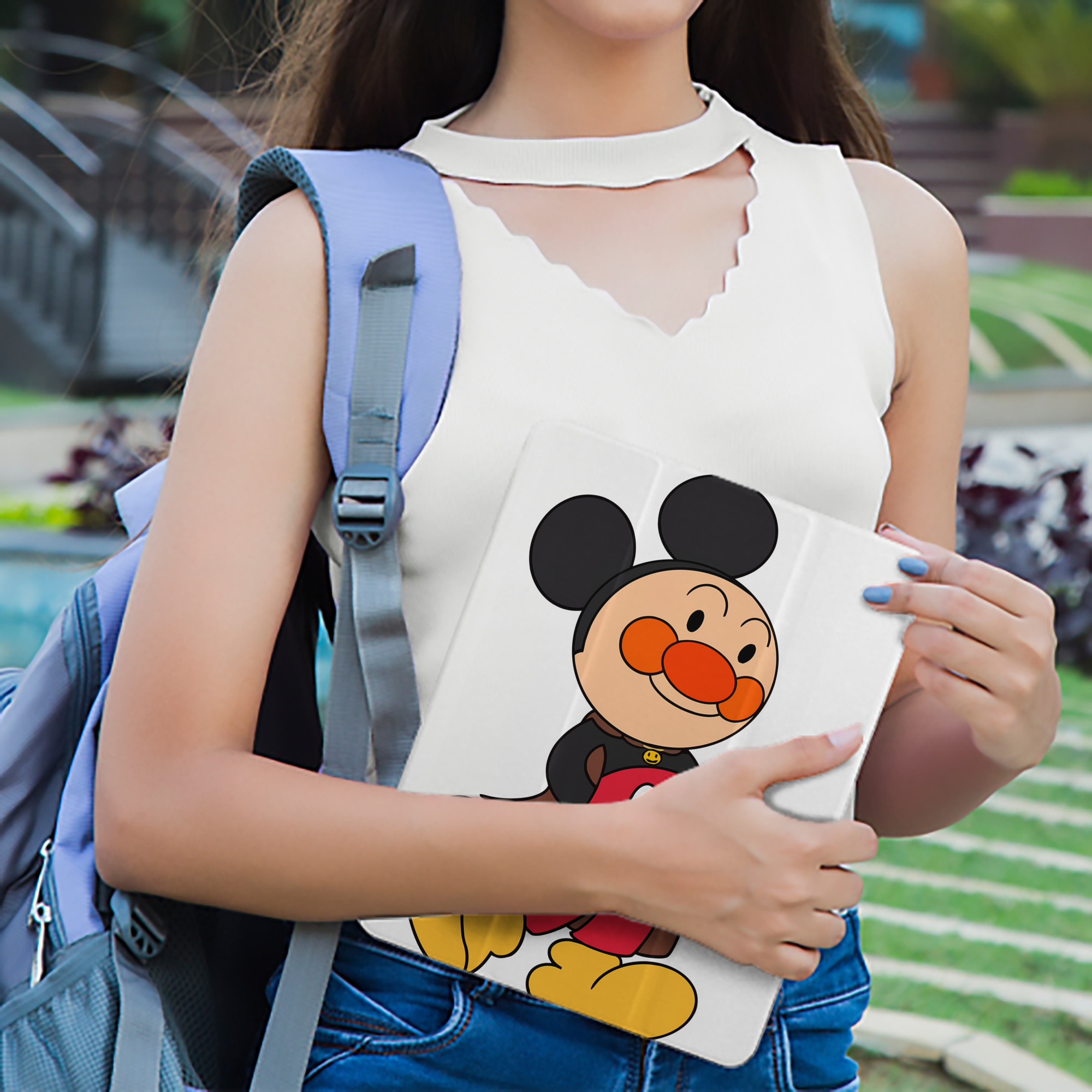 アンパンマン Anpanman IPad ケース ペン収納付き 三つ折りスタンド PUレザー×シリコン 対応機種9.5/10.5/10.9インチ