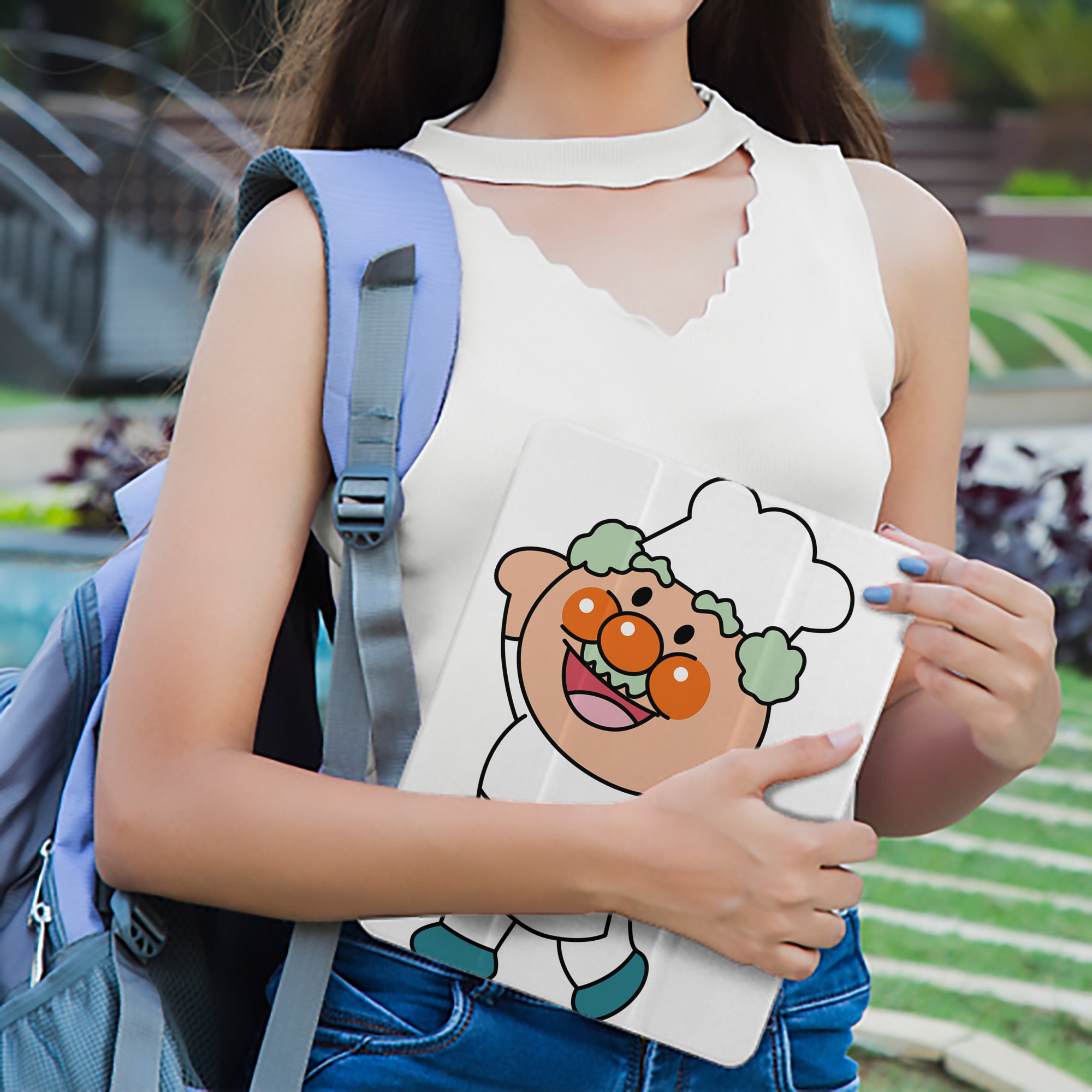 アンパンマン Anpanman IPad ケース ペン収納付き 三つ折りスタンド PUレザー×シリコン 対応機種9.5/10.5/10.9インチ