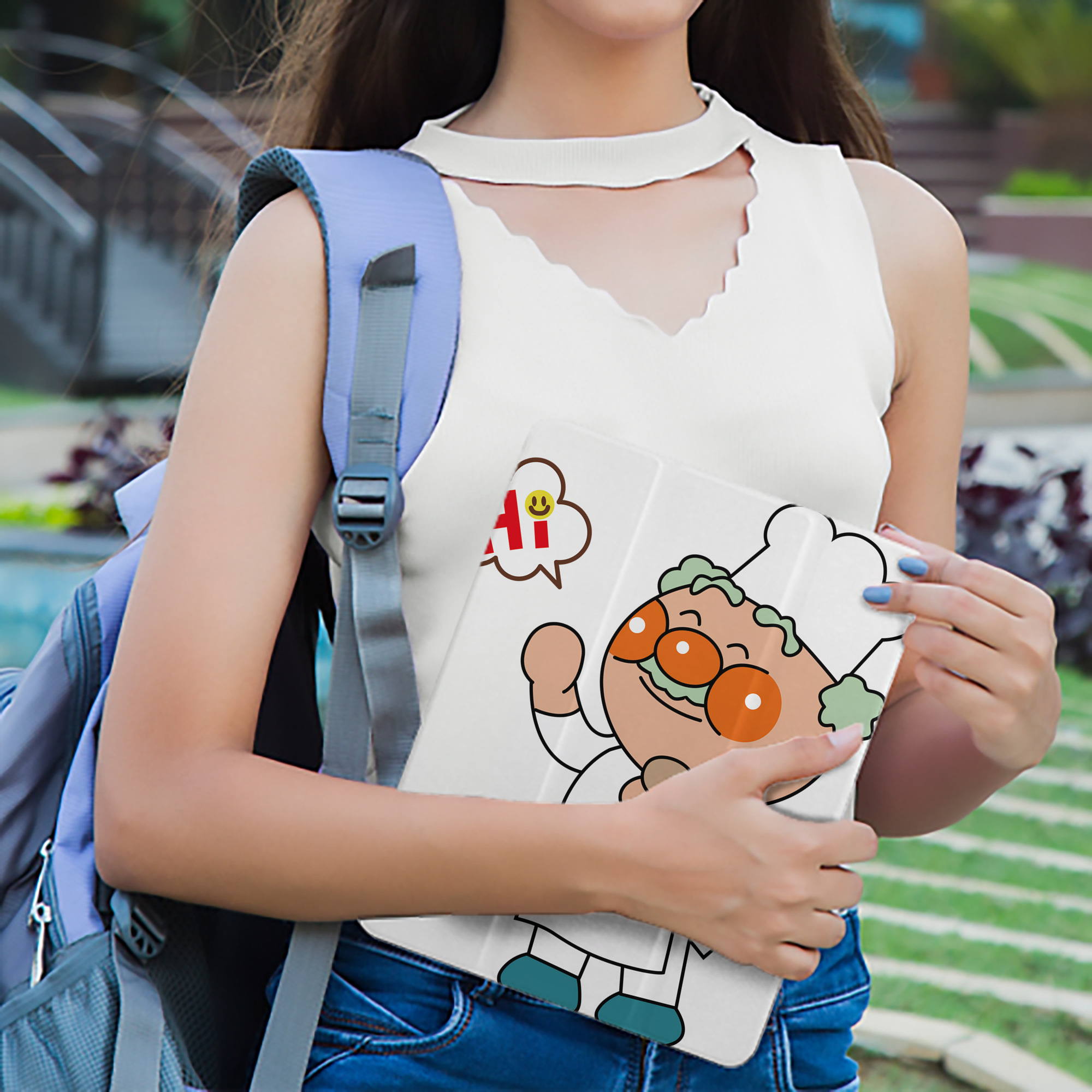 アンパンマン Anpanman IPad ケース ペン収納付き 三つ折りスタンド PUレザー×シリコン 対応機種9.5/10.5/10.9インチ