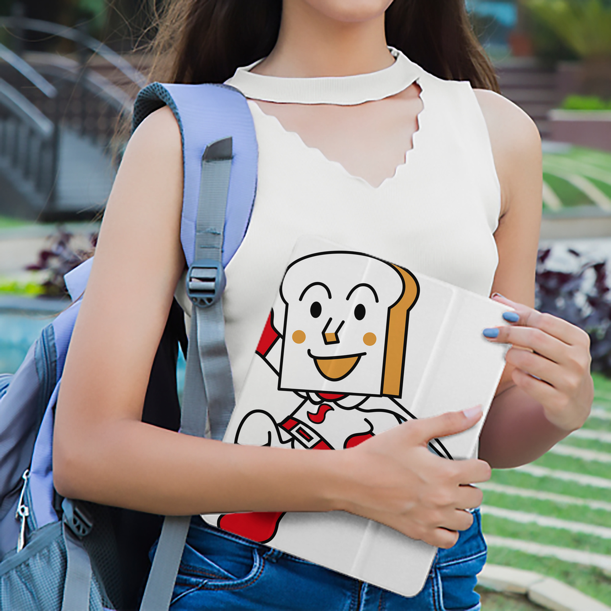 アンパンマン Anpanman IPad ケース ペン収納付き 三つ折りスタンド PUレザー×シリコン 対応機種9.5/10.5/10.9インチ
