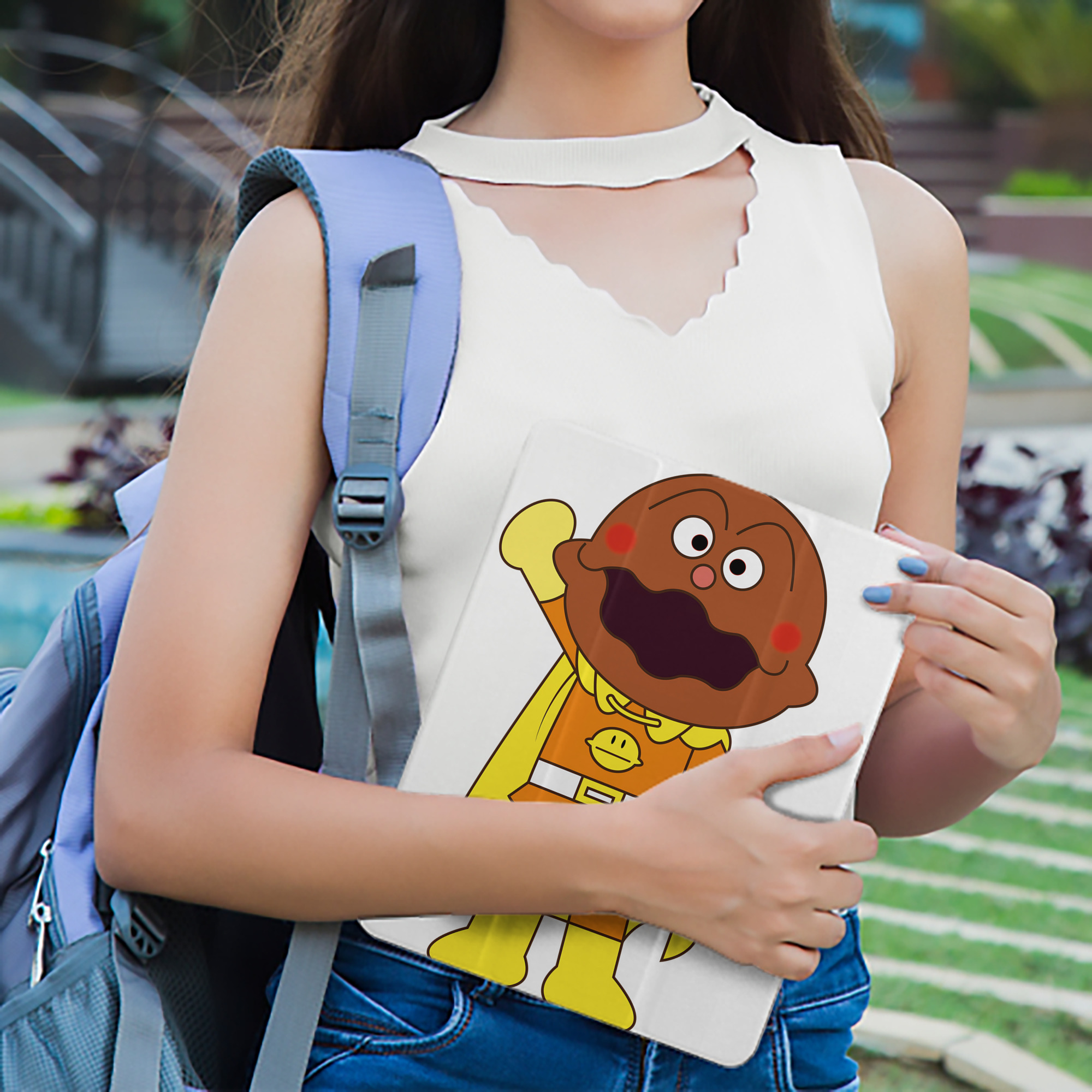 アンパンマン Anpanman IPad ケース ペン収納付き 三つ折りスタンド PUレザー×シリコン 対応機種9.5/10.5/10.9インチ