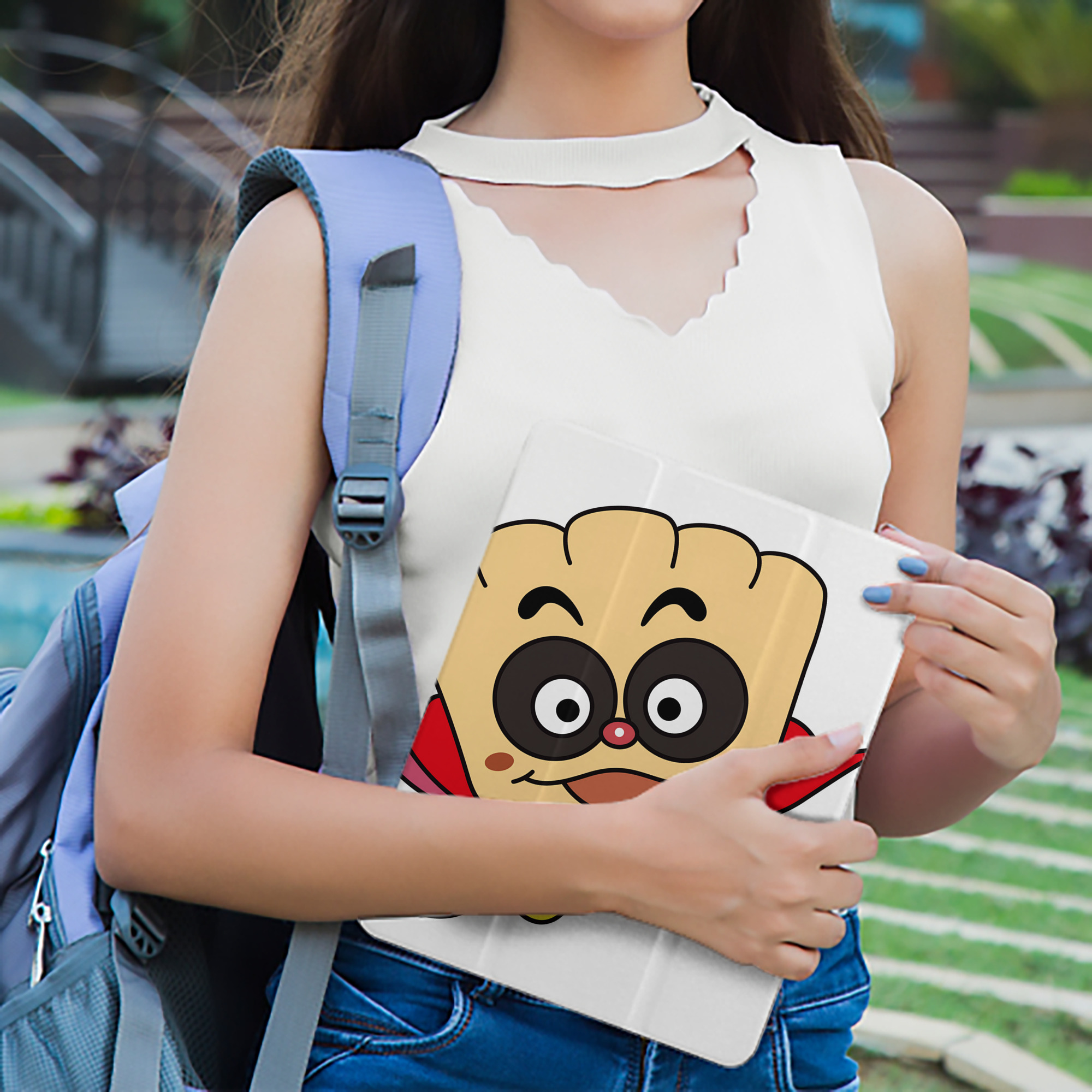 アンパンマン Anpanman IPad ケース ペン収納付き 三つ折りスタンド PUレザー×シリコン 対応機種9.5/10.5/10.9インチ
