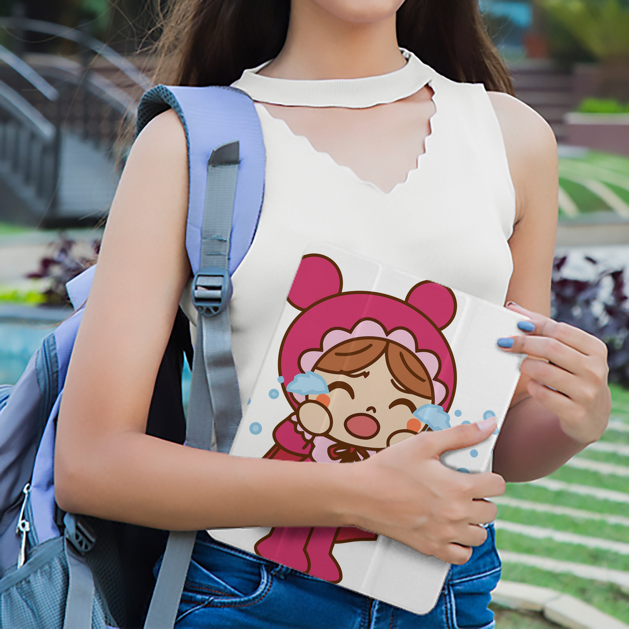 アンパンマン Anpanman IPad ケース ペン収納付き 三つ折りスタンド PUレザー×シリコン 対応機種9.5/10.5/10.9インチ