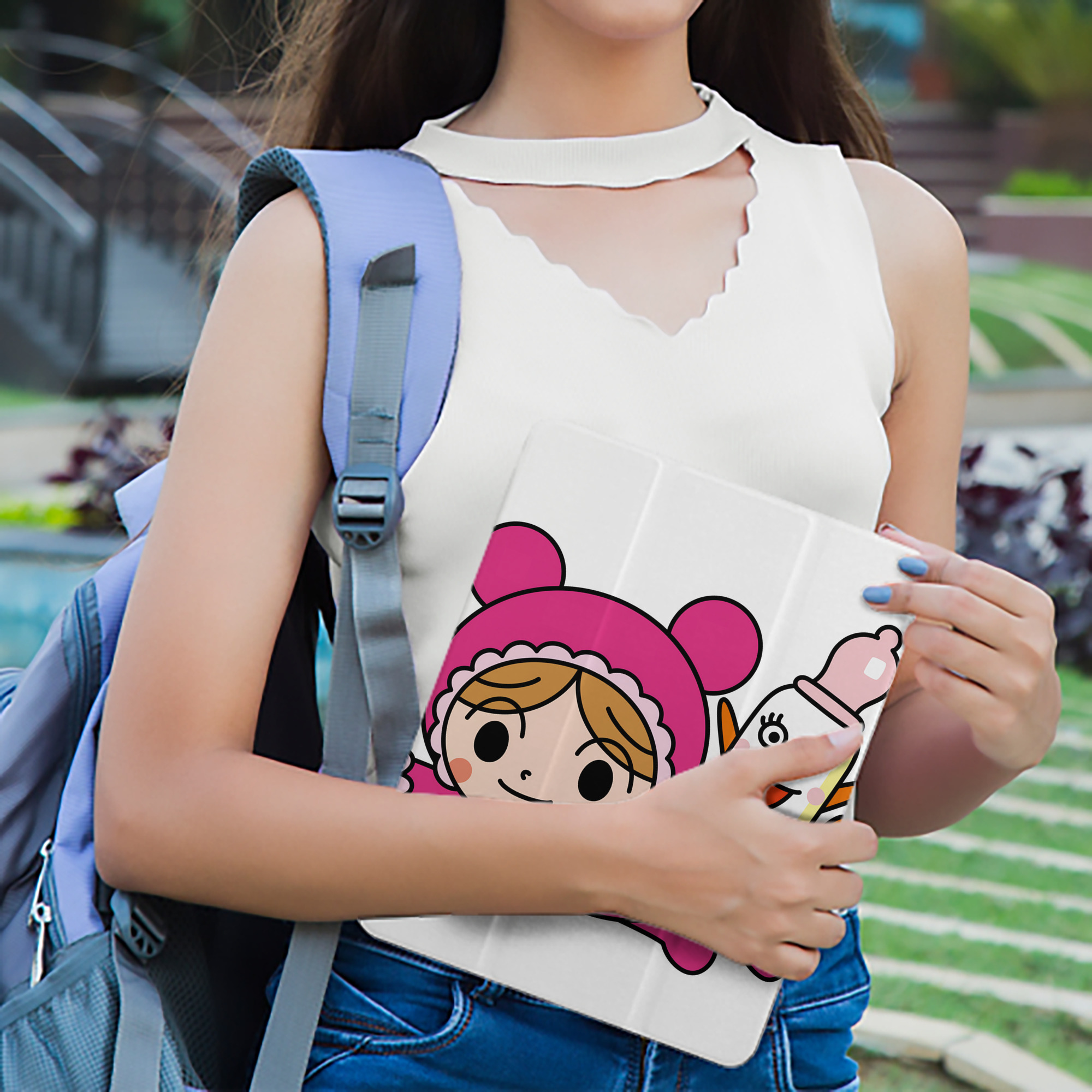 アンパンマン Anpanman IPad ケース ペン収納付き 三つ折りスタンド PUレザー×シリコン 対応機種9.5/10.5/10.9インチ