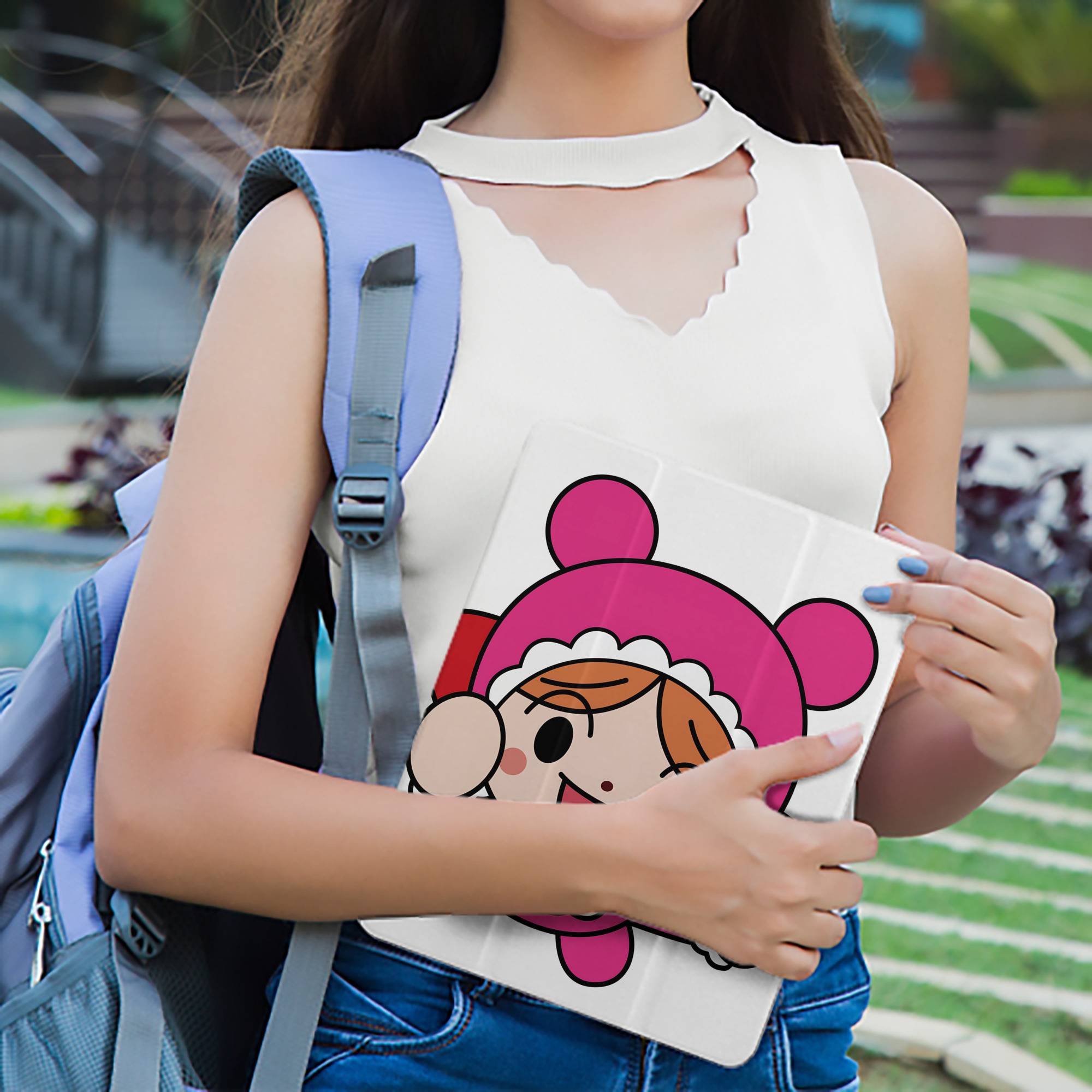アンパンマン Anpanman IPad ケース ペン収納付き 三つ折りスタンド PUレザー×シリコン 対応機種9.5/10.5/10.9インチ