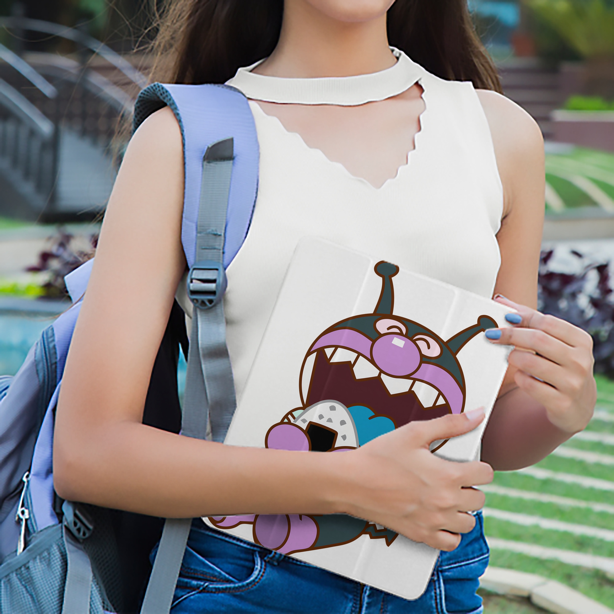 アンパンマン Anpanman IPad ケース ペン収納付き 三つ折りスタンド PUレザー×シリコン 対応機種9.5/10.5/10.9インチ