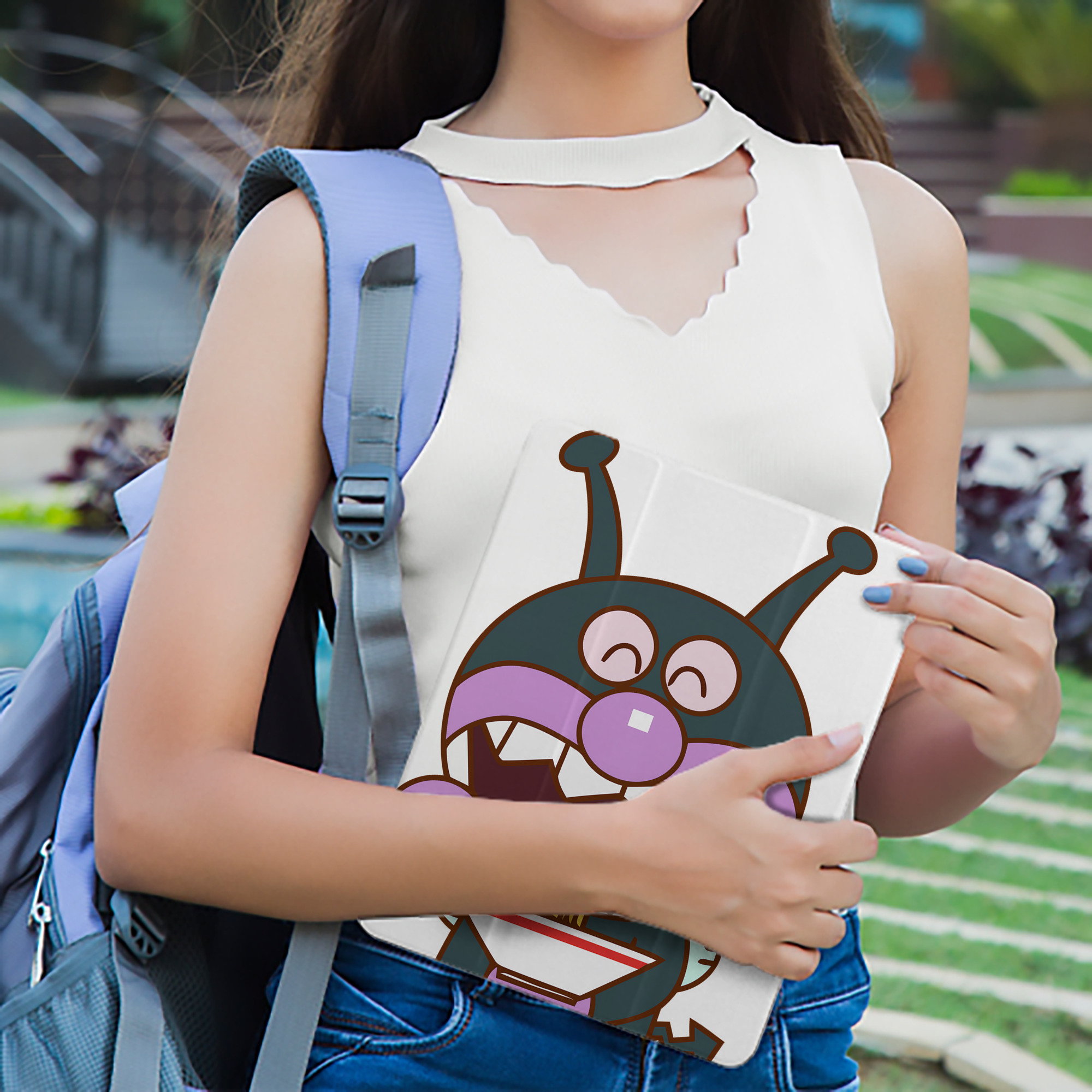 アンパンマン Anpanman IPad ケース ペン収納付き 三つ折りスタンド PUレザー×シリコン 対応機種9.5/10.5/10.9インチ