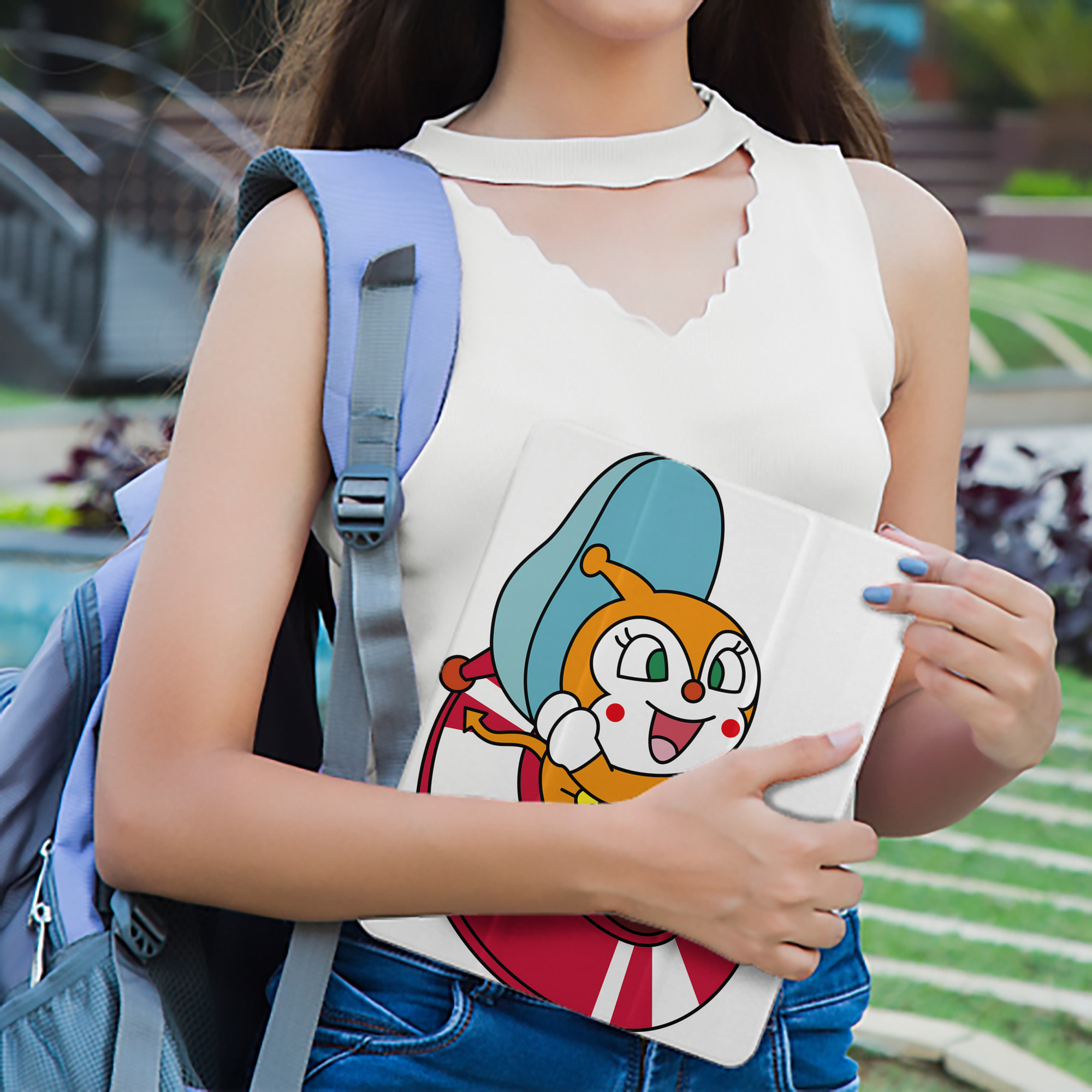 アンパンマン Anpanman IPad ケース ペン収納付き 三つ折りスタンド PUレザー×シリコン 対応機種9.5/10.5/10.9インチ