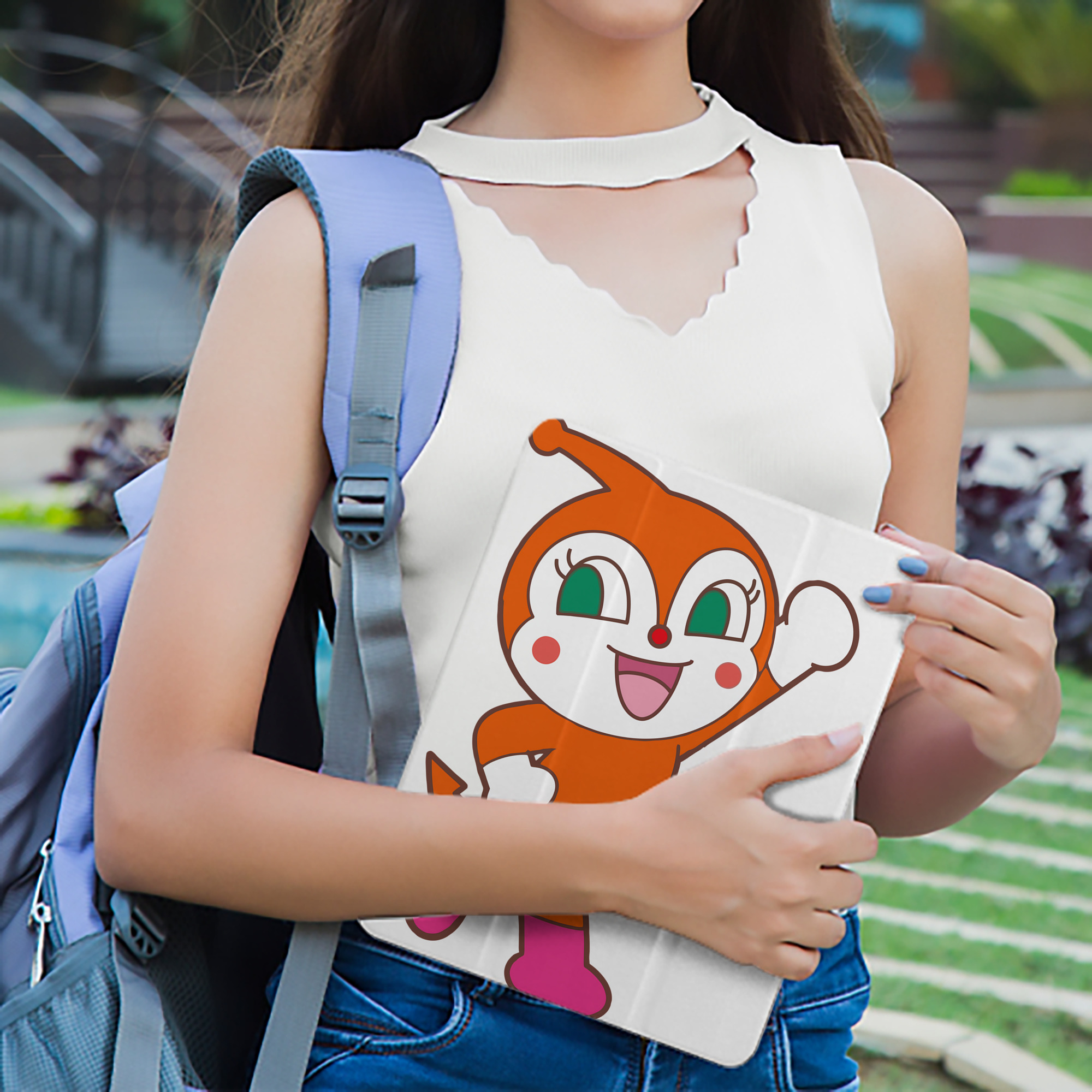 アンパンマン Anpanman IPad ケース ペン収納付き 三つ折りスタンド PUレザー×シリコン 対応機種9.5/10.5/10.9インチ