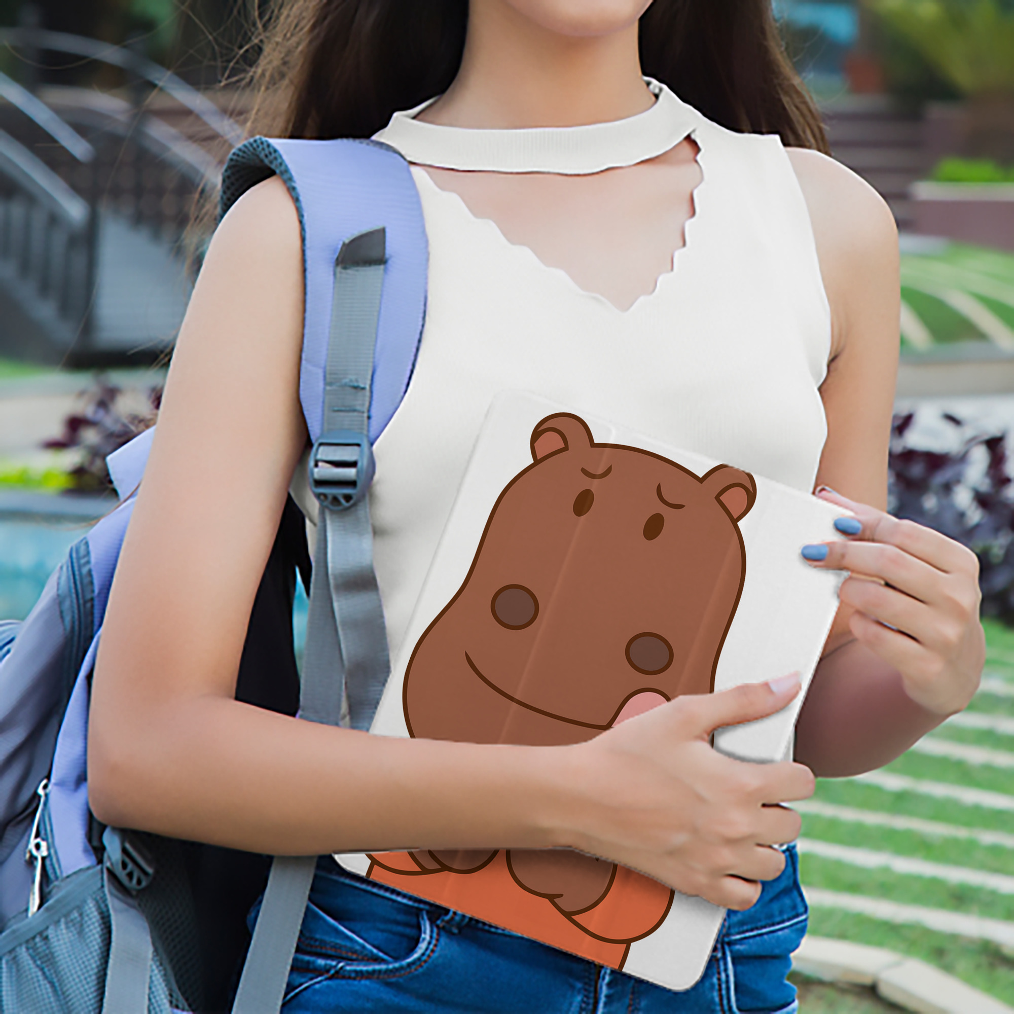 アンパンマン Anpanman IPad ケース ペン収納付き 三つ折りスタンド PUレザー×シリコン 対応機種9.5/10.5/10.9インチ