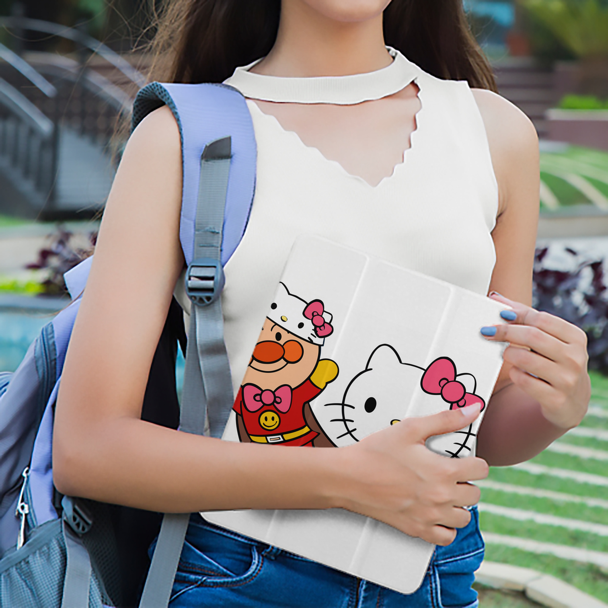 アンパンマン Anpanman IPad ケース ペン収納付き 三つ折りスタンド PUレザー×シリコン 対応機種9.5/10.5/10.9インチ
