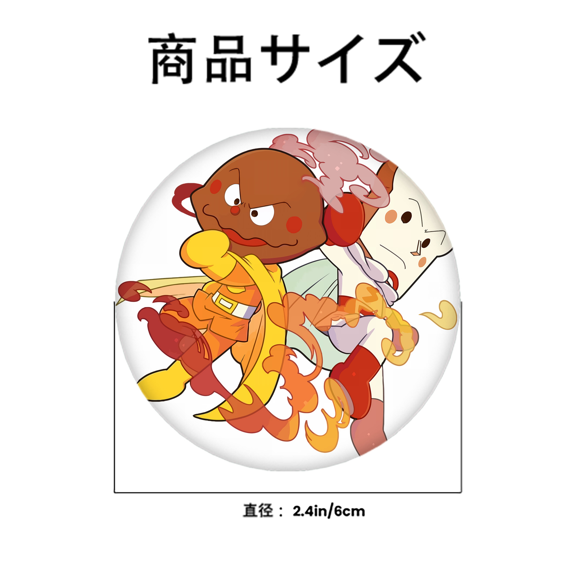 アンパンマン Anpanman 6cm 缶バッジ 複数セット