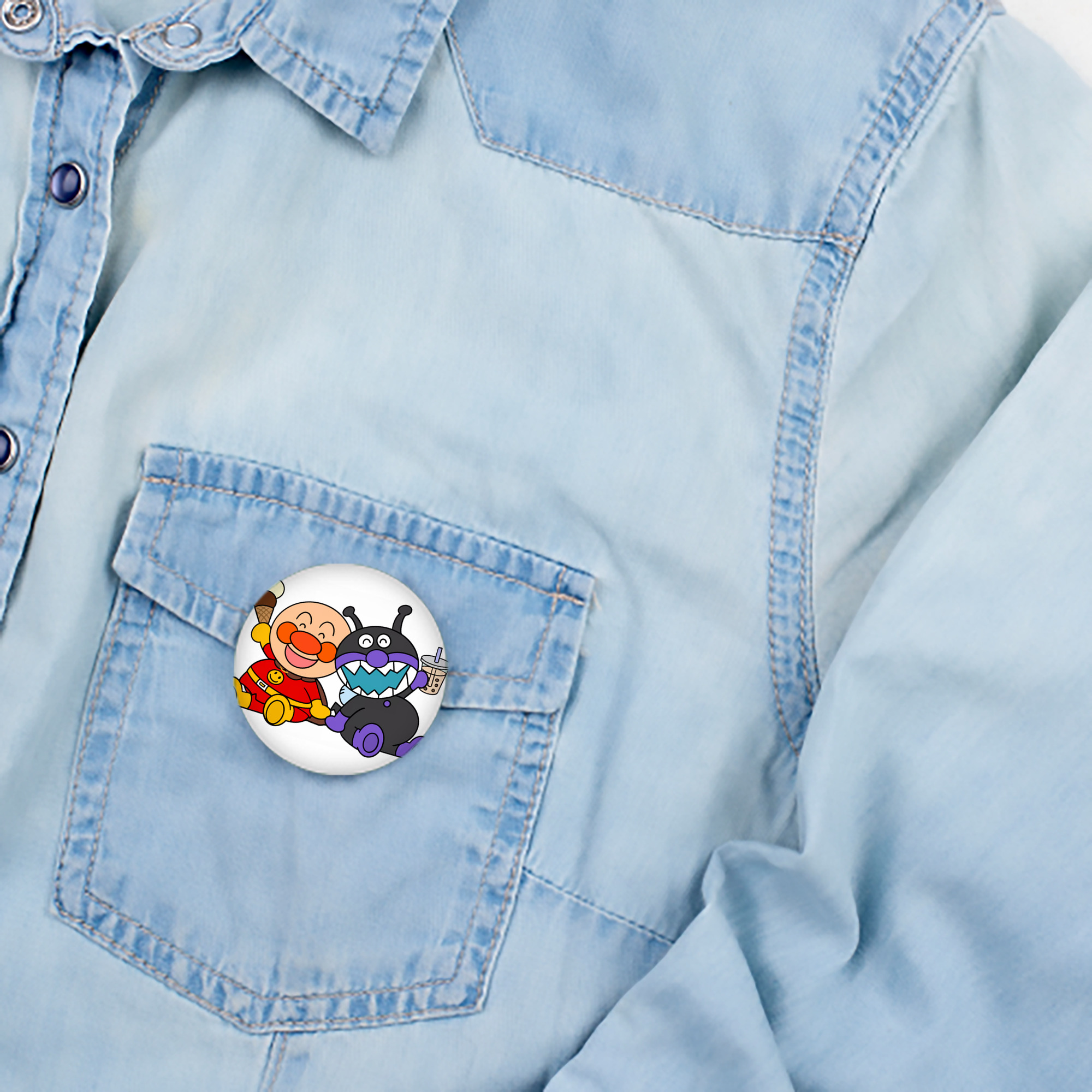 アンパンマン Anpanman 6cm 缶バッジ 複数セット
