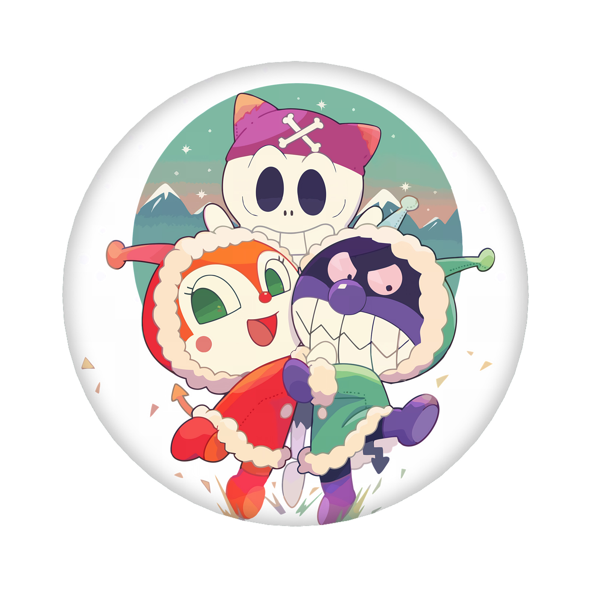 （画像用） アンパンマン Anpanman 6cm 缶バッジ 複数セット
