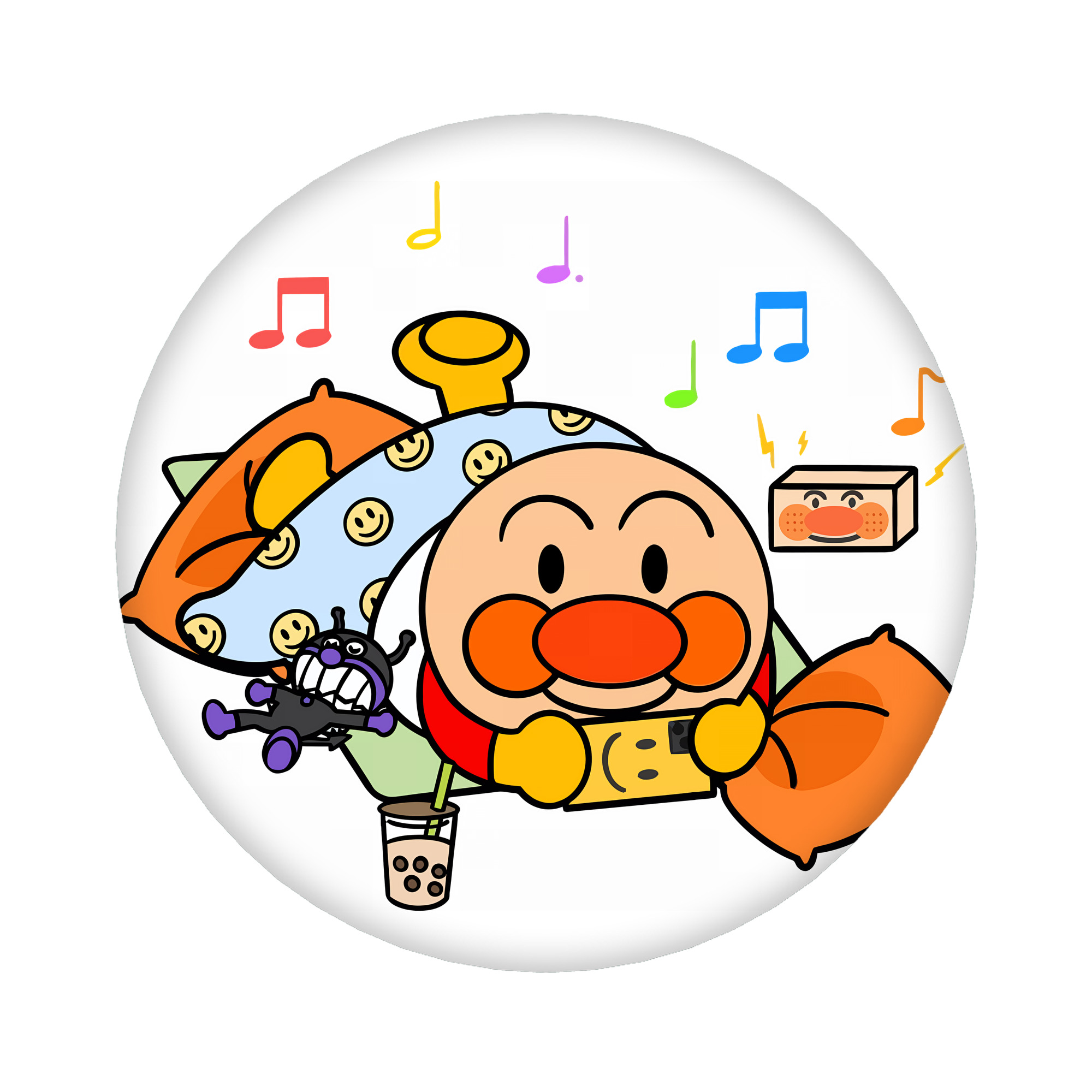 （画像用） アンパンマン Anpanman 6cm 缶バッジ 複数セット