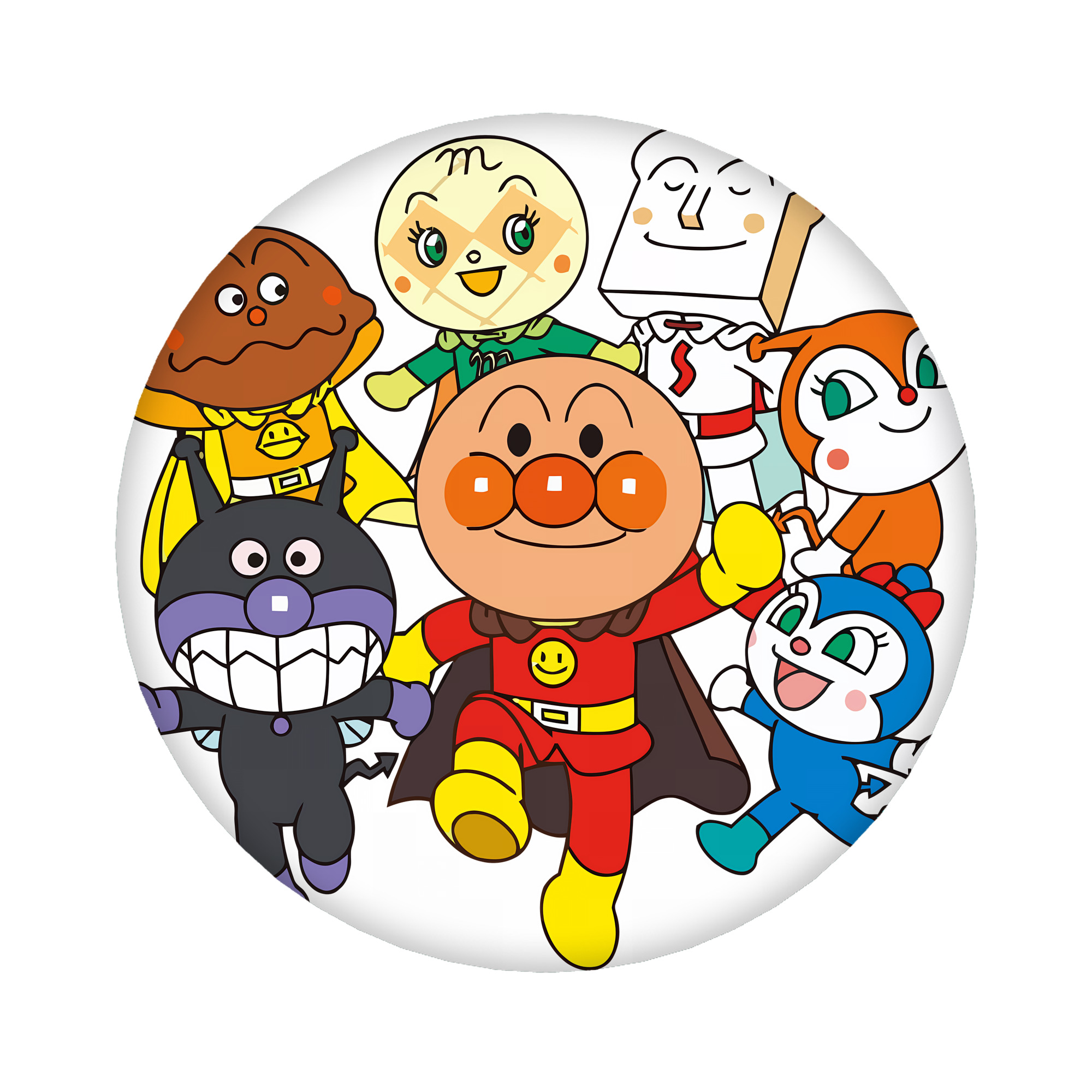 （画像用） アンパンマン Anpanman 6cm 缶バッジ 複数セット