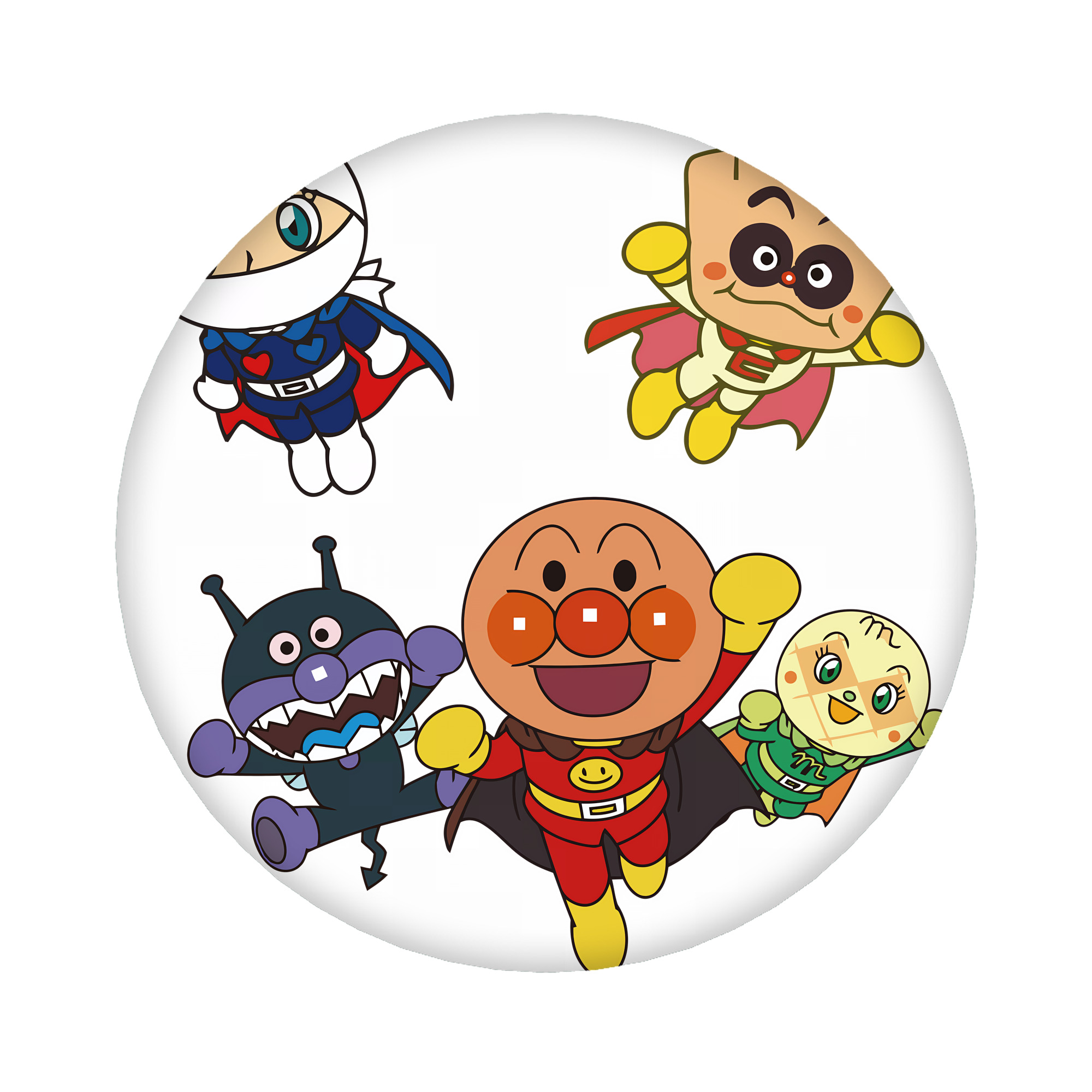 （画像用） アンパンマン Anpanman 6cm 缶バッジ 複数セット