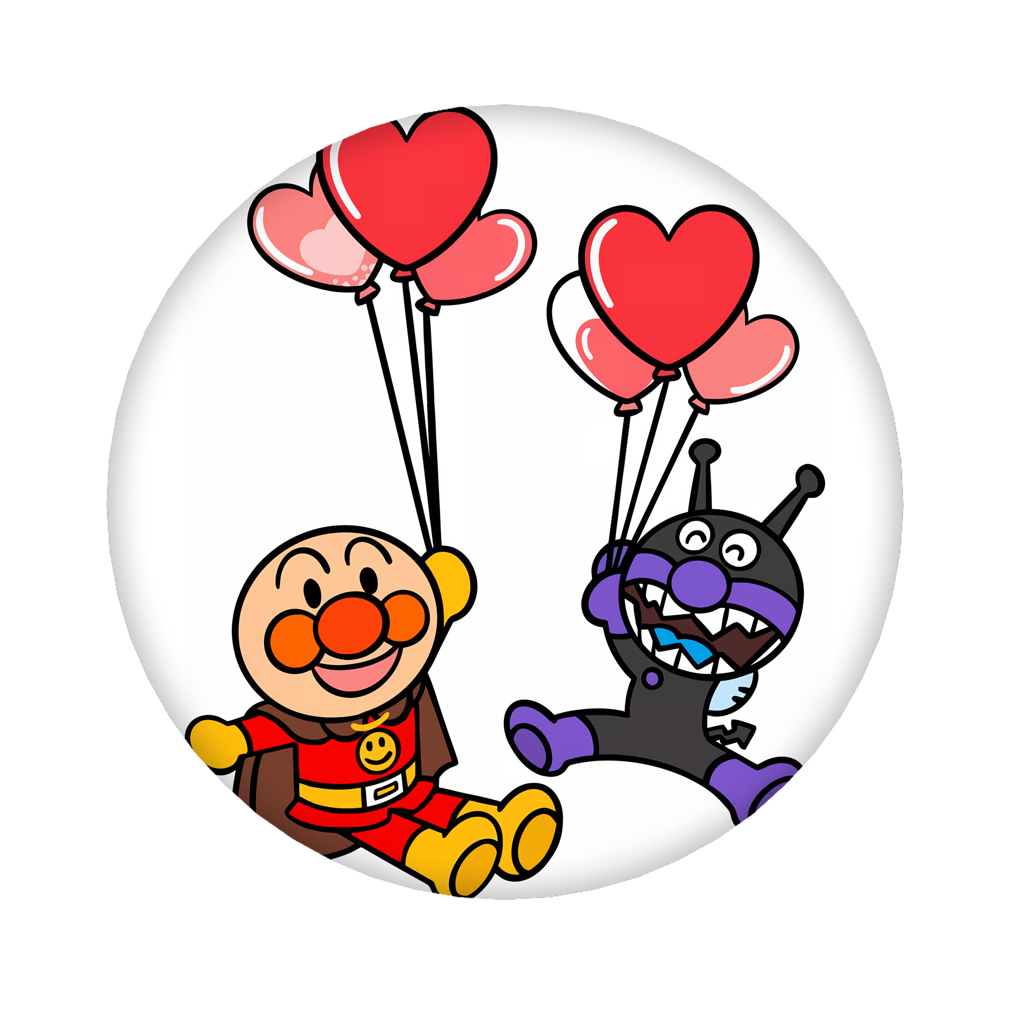 （画像用） アンパンマン Anpanman 6cm 缶バッジ 複数セット