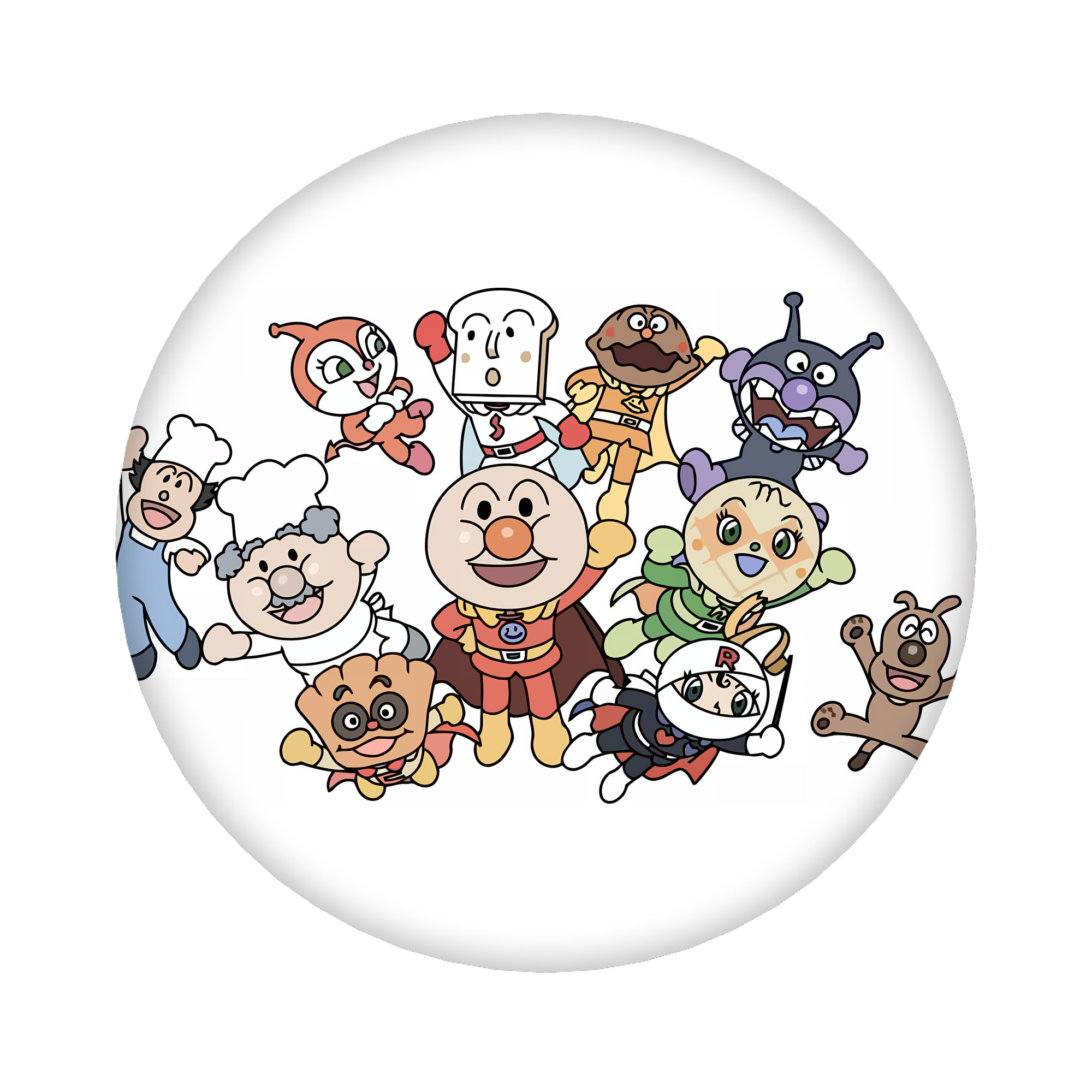 （画像用） アンパンマン Anpanman 6cm 缶バッジ 複数セット