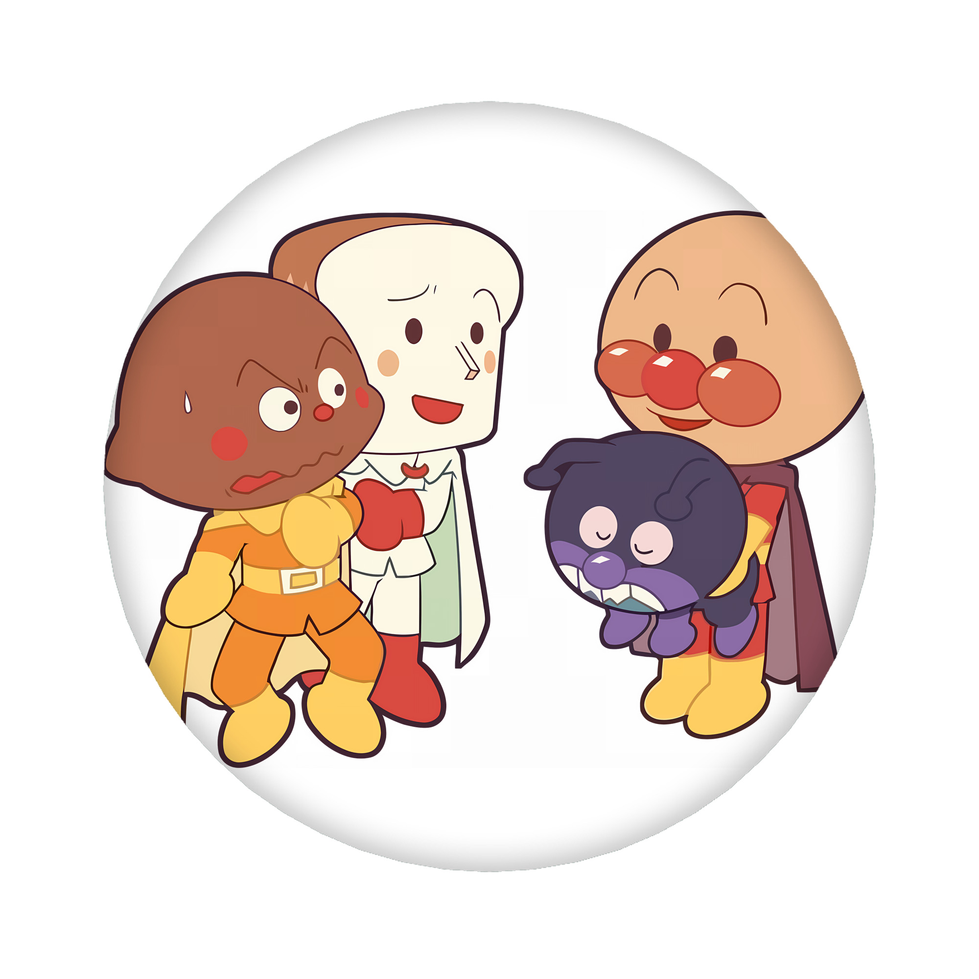 （画像用） アンパンマン Anpanman 6cm 缶バッジ 複数セット